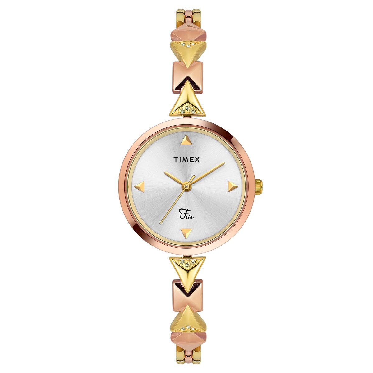 Timex Fria Round 21mm Silver Dial Analog Women Watch - TWEL18306