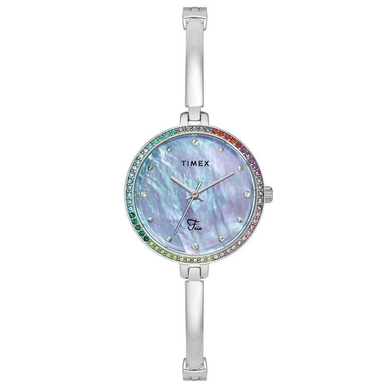 Timex Fria Round 21mm Blue Dial Analog Women Watch - TWEL18404 Watch Timex