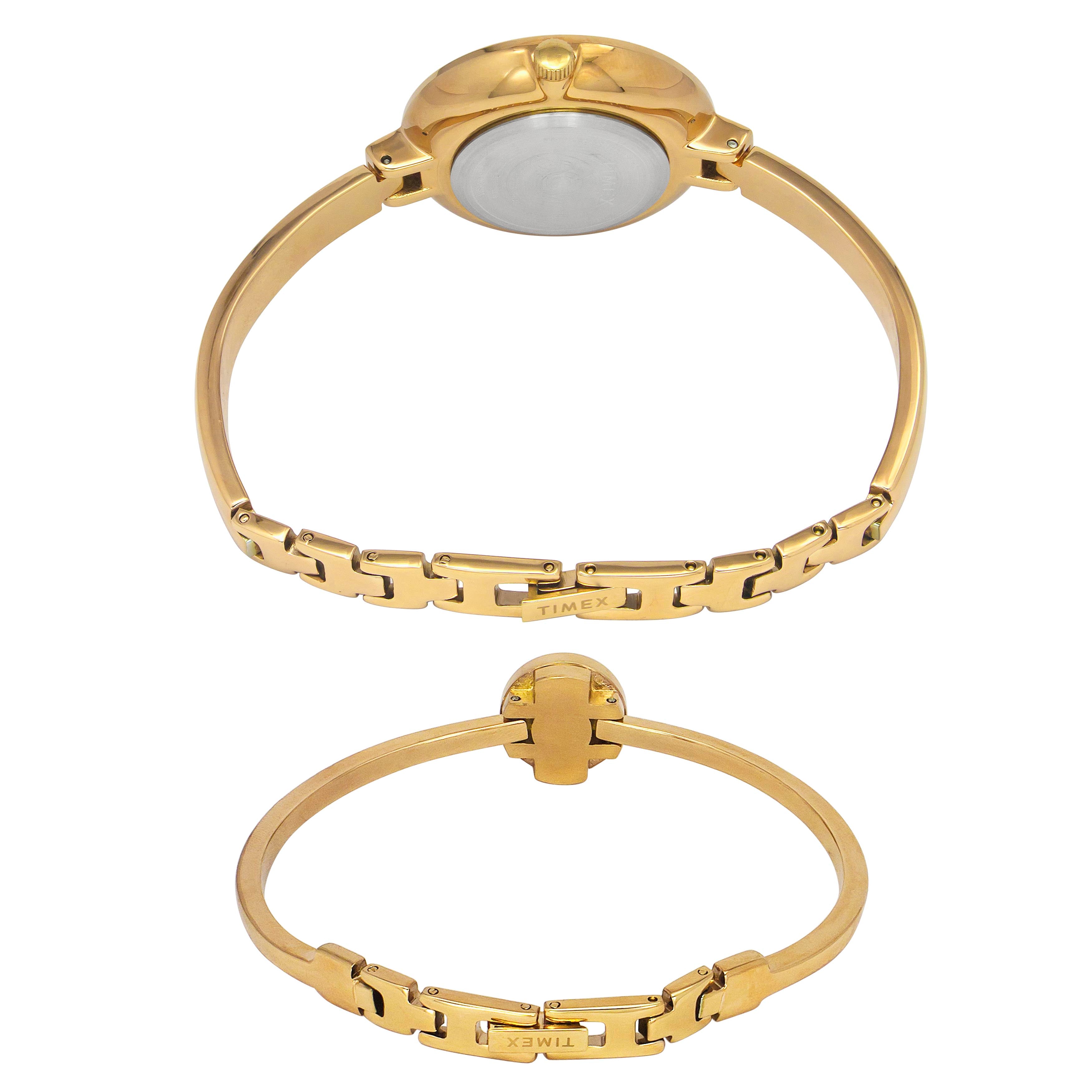 Timex Fria Leather Black Round Dial Quartz Analog Women Watch