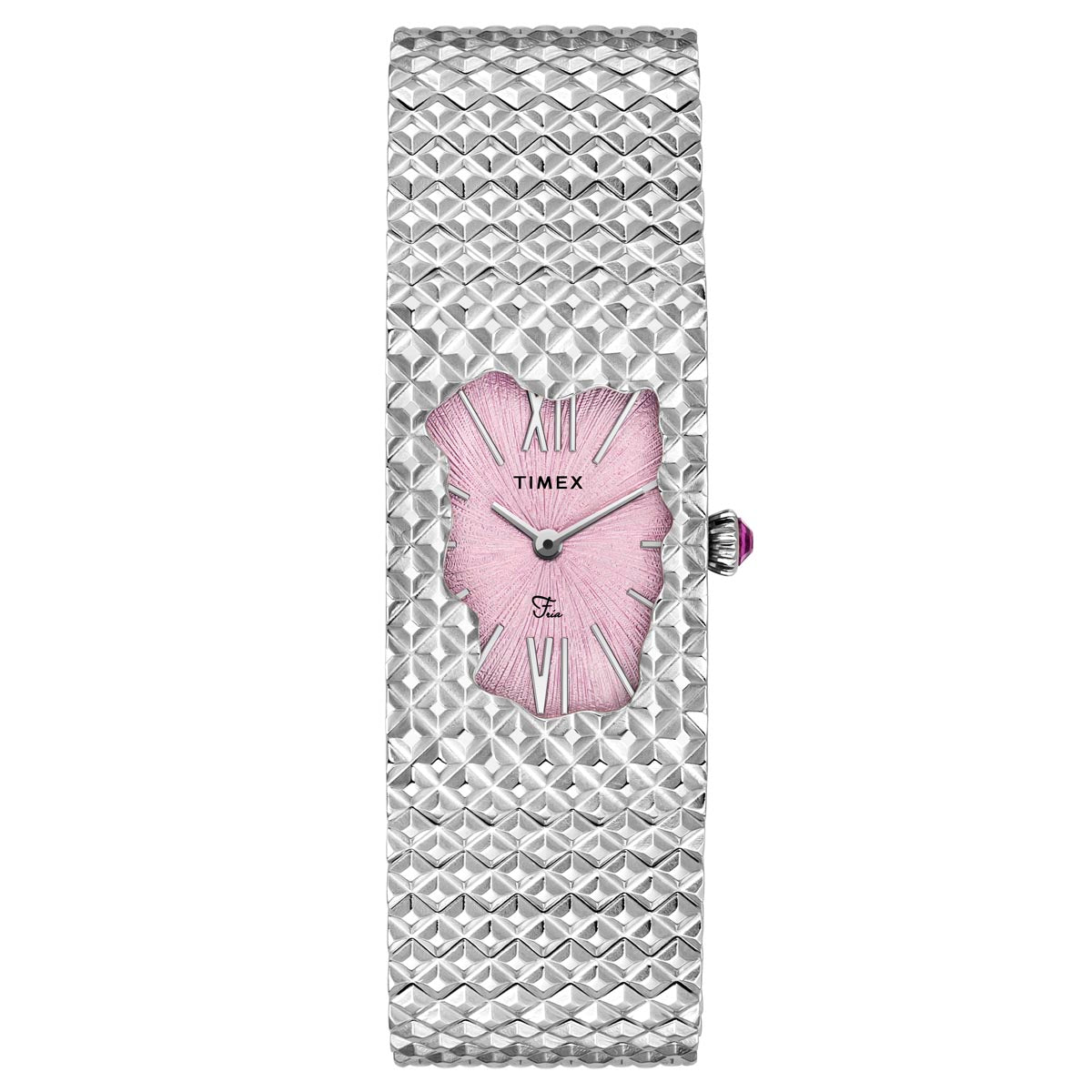 Timex Fria TWEL77700 Pink Women 23.6 mm Rectangle Watch