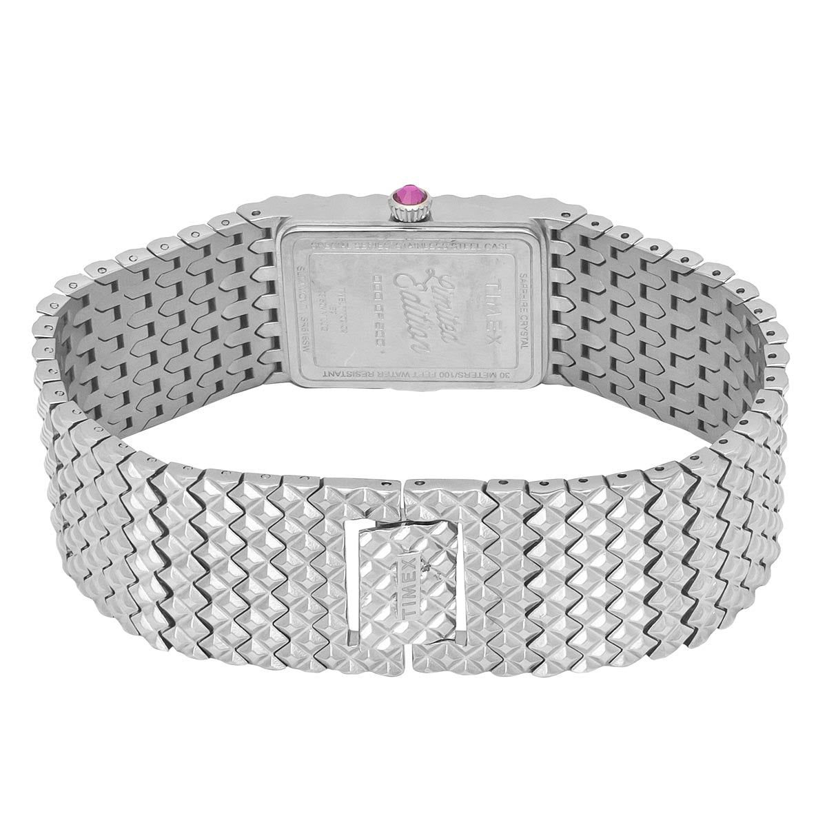 Timex Fria Pink Rectangle Dial Quartz Analog Women Watch