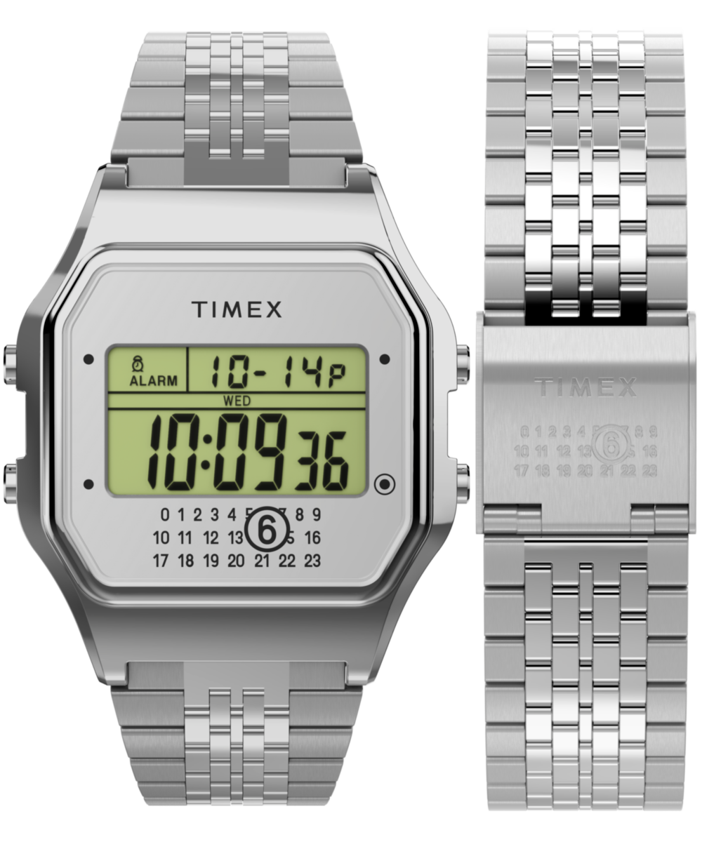 Timex Lab Green Square Dial Quartz Digital Unisex Watch Watch Timex