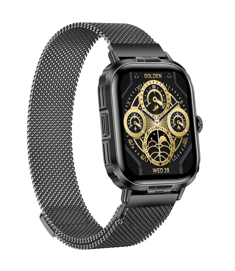 Timex iConnect Go+ 1.83"(4.64 cm) Display with BT Calling Unisex Smartwatch TWIXW1002T Watch Timex