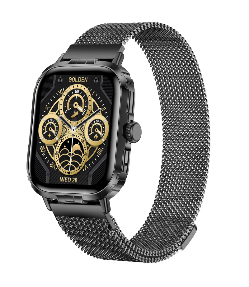 Timex iConnect Go+ 1.83"(4.64 cm) Display with BT Calling Unisex Smartwatch TWIXW1002T Watch Timex