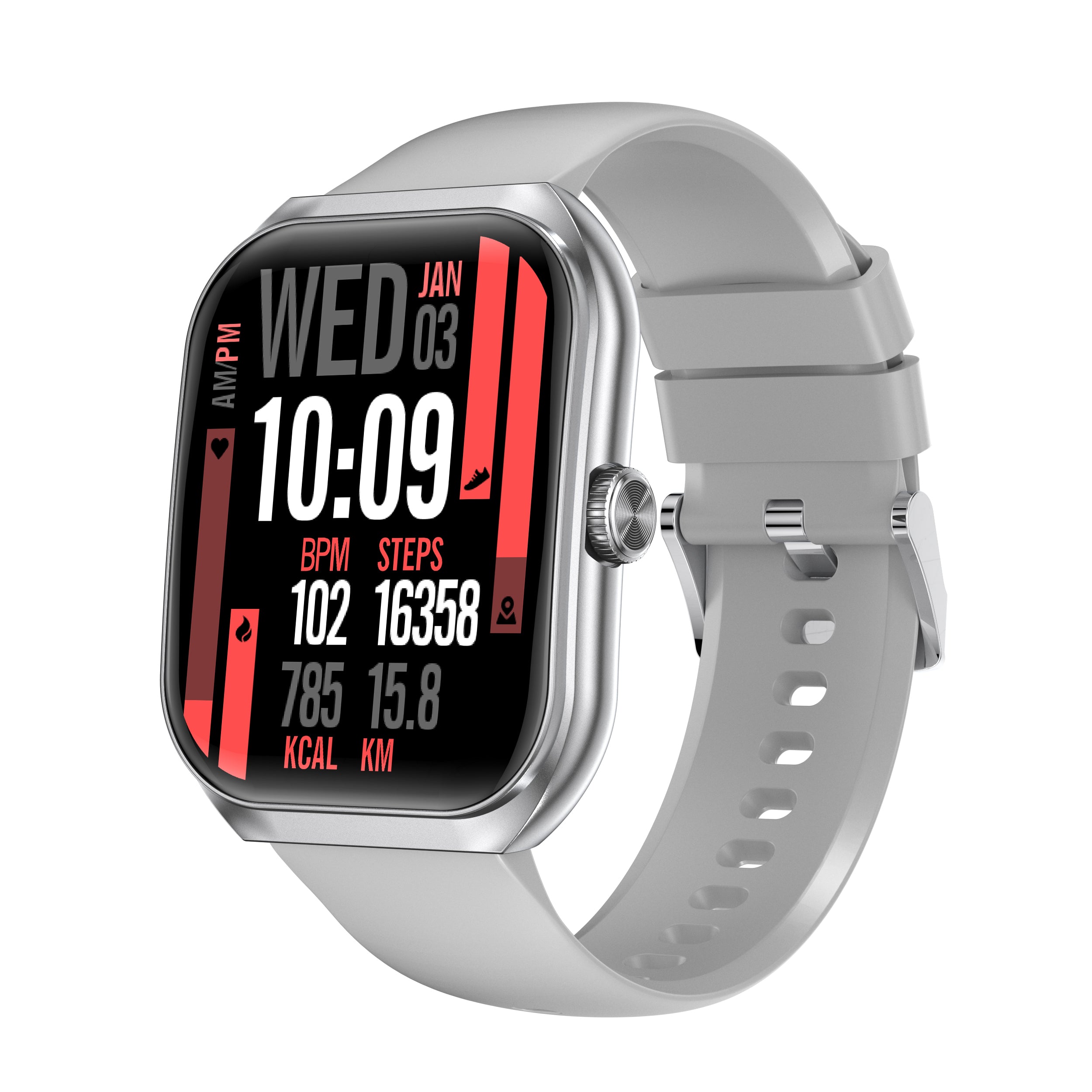 Smart Progen 1.95" (4.95 cm) Curved AMOLED Display & BT Calling Unisex SmartwatchTWTXW802T Watch Timex