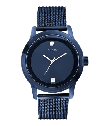 Guess Telescope Blue Round Dial Quartz Analog Men Watch Watch Guess