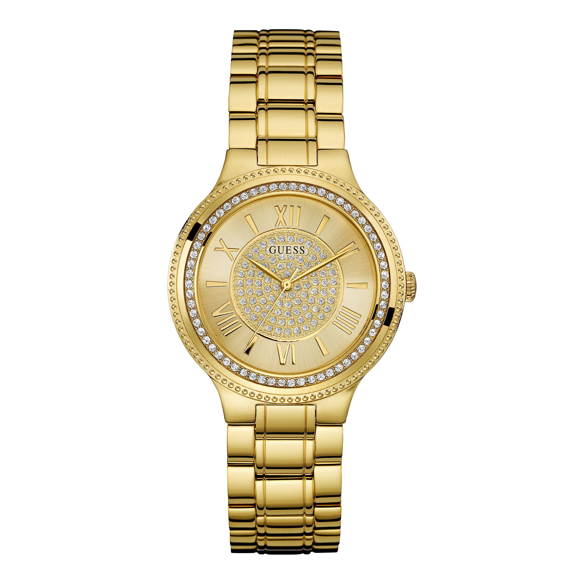 GUESS Women Champagne Round Dial Analogue Watch - U0637L2M