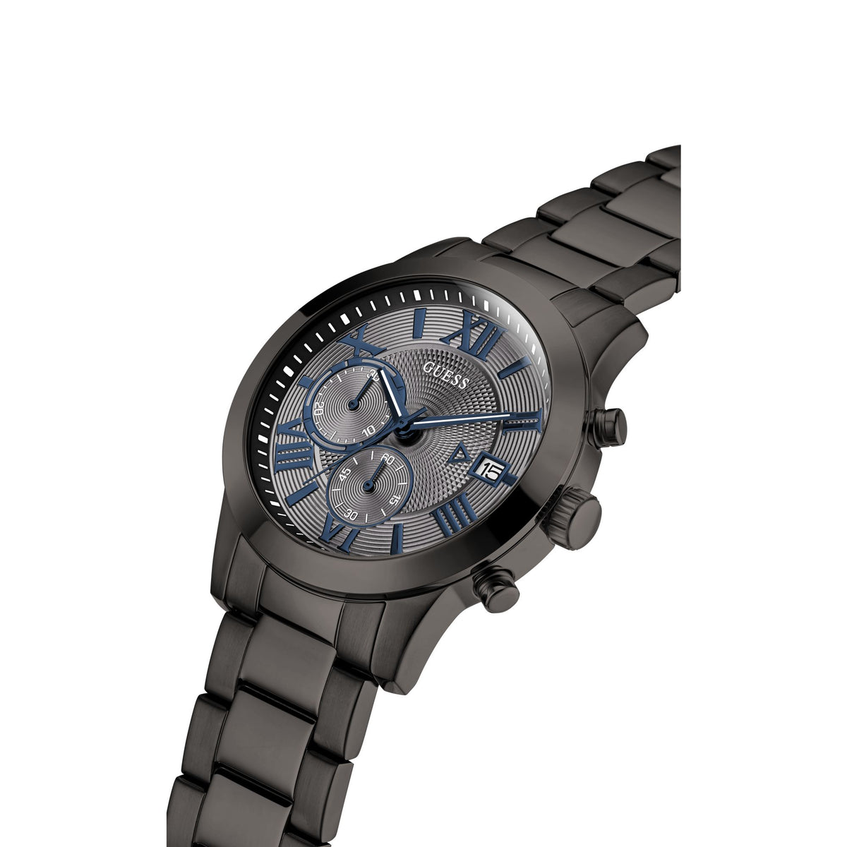 Guess Round 45mm Grey Dial Analog Men Watch - U0668G2