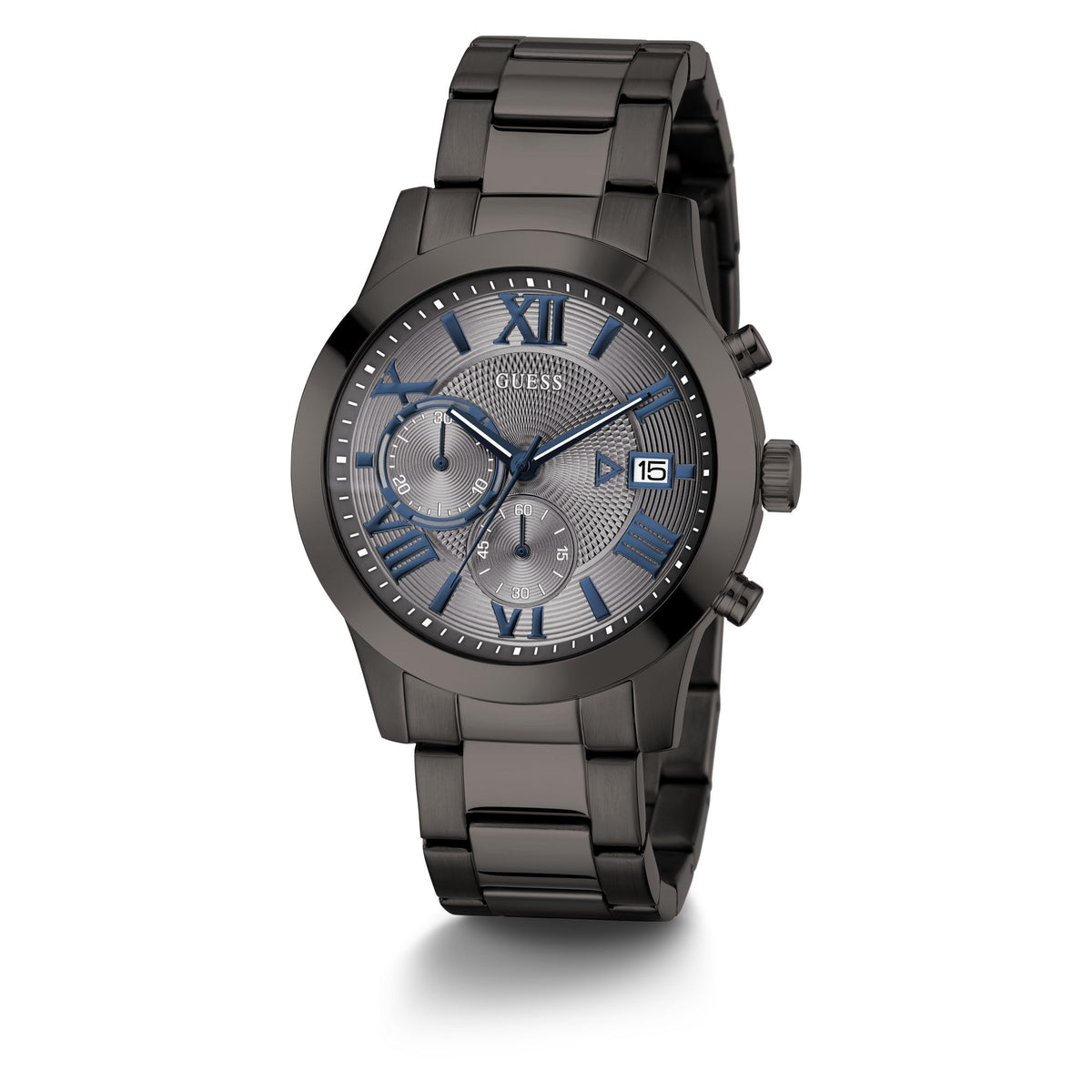 Guess Round 45mm Grey Dial Analog Men Watch - U0668G2