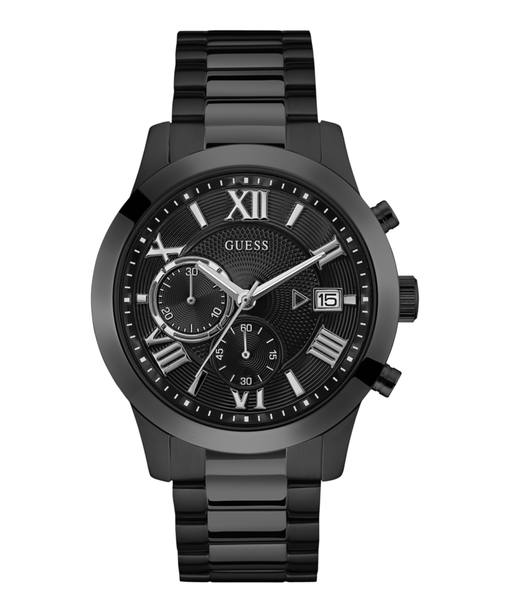 Guess Round 45mm Black Dial Analog Men Watch - U0668G5 Watch Guess