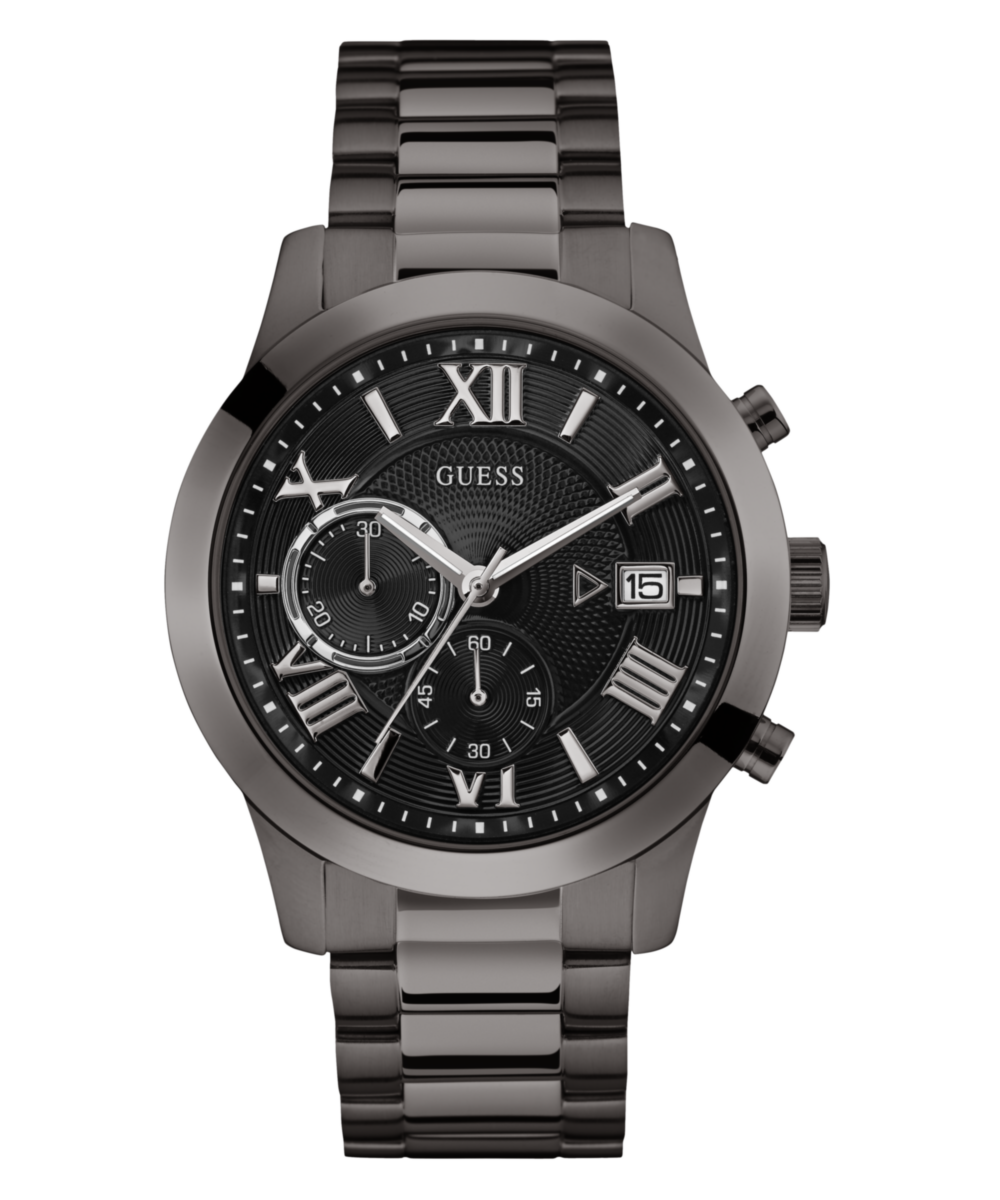 Guess Round 45mm Black Dial Analog Men Watch - U0668G9