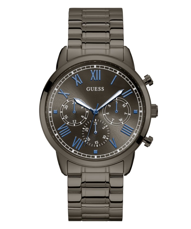 Guess Hendrix Grey Round Quartz Men Watch Watch Guess