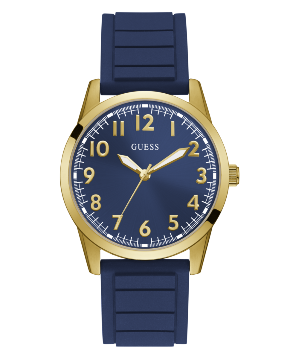 Guess Blue Round Dial Quartz Analog Men Watch Watch Guess
