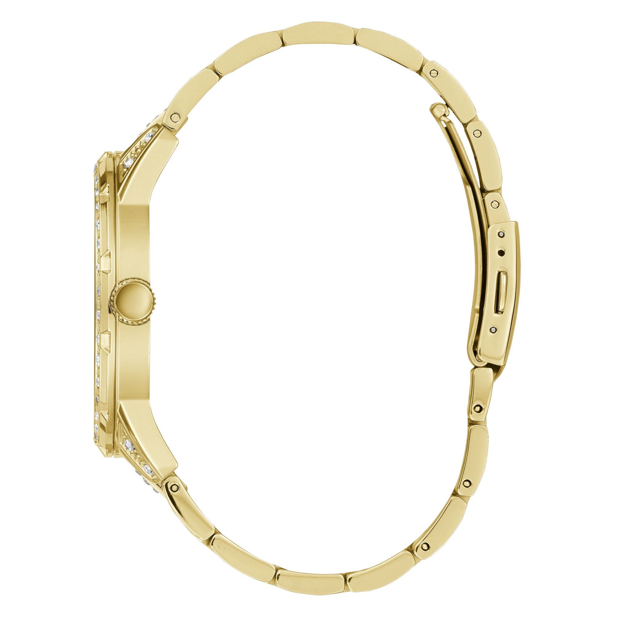 GUESS Men Gold Round Dial Analog Watch - U1339G2M