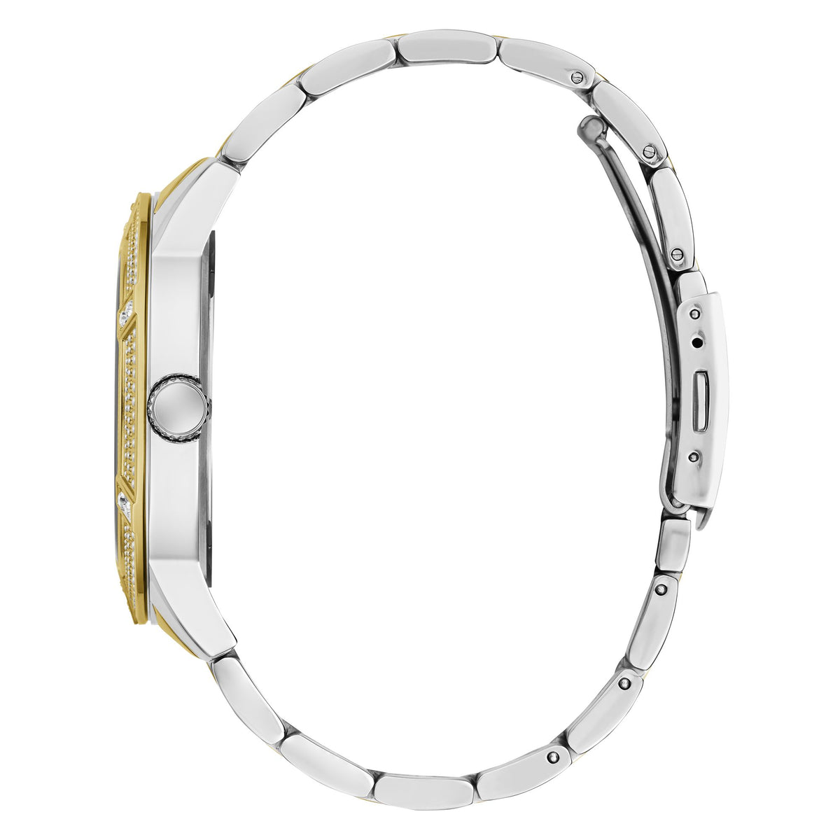 Guess Round 44mm Silver Dial Analog Women Watch - U1347L3M