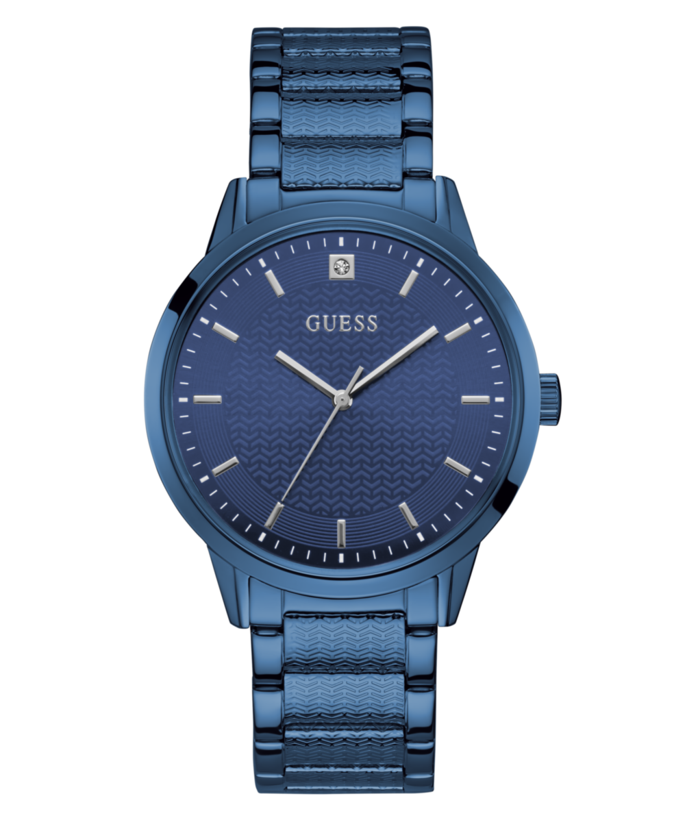 Guess Proxy Blue Round Dial Quartz Analog Men Watch Watch Guess