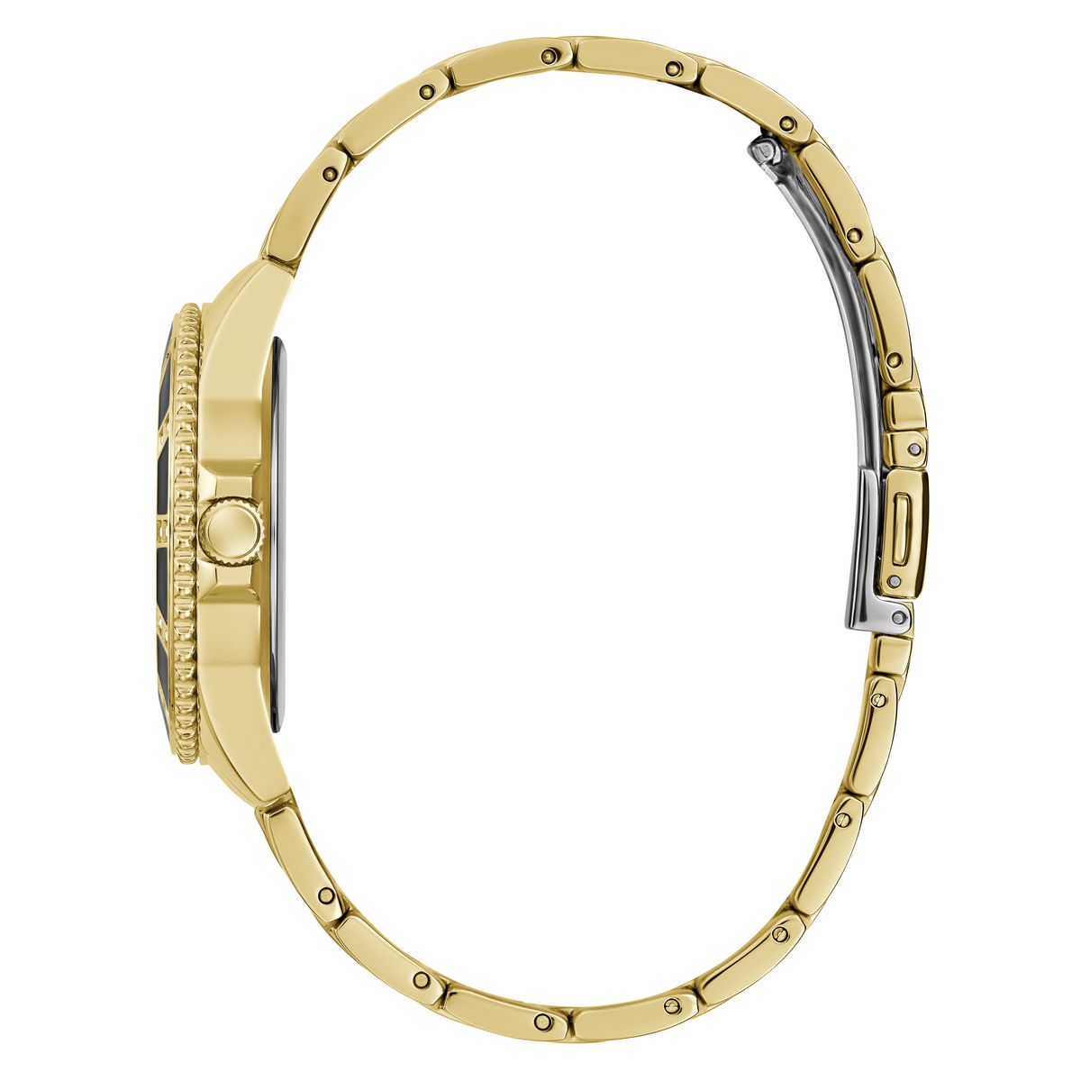 Guess Champagne Round Dial Quartz Analog Women Watch