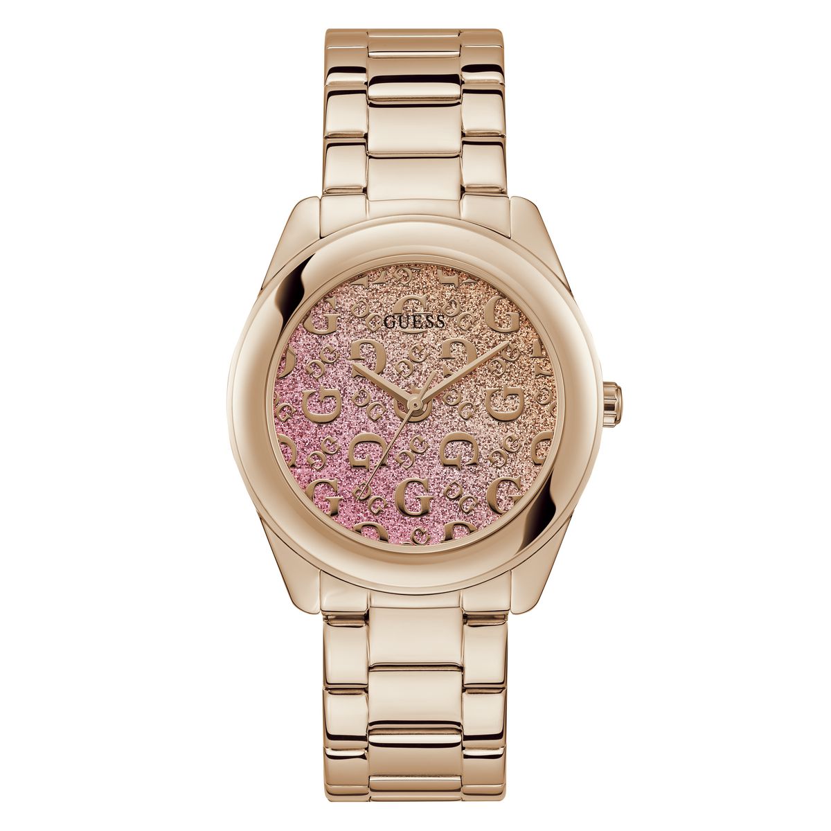 Guess G Mix Rose Gold Round Dial Quartz Analog Women Watch Watch Guess