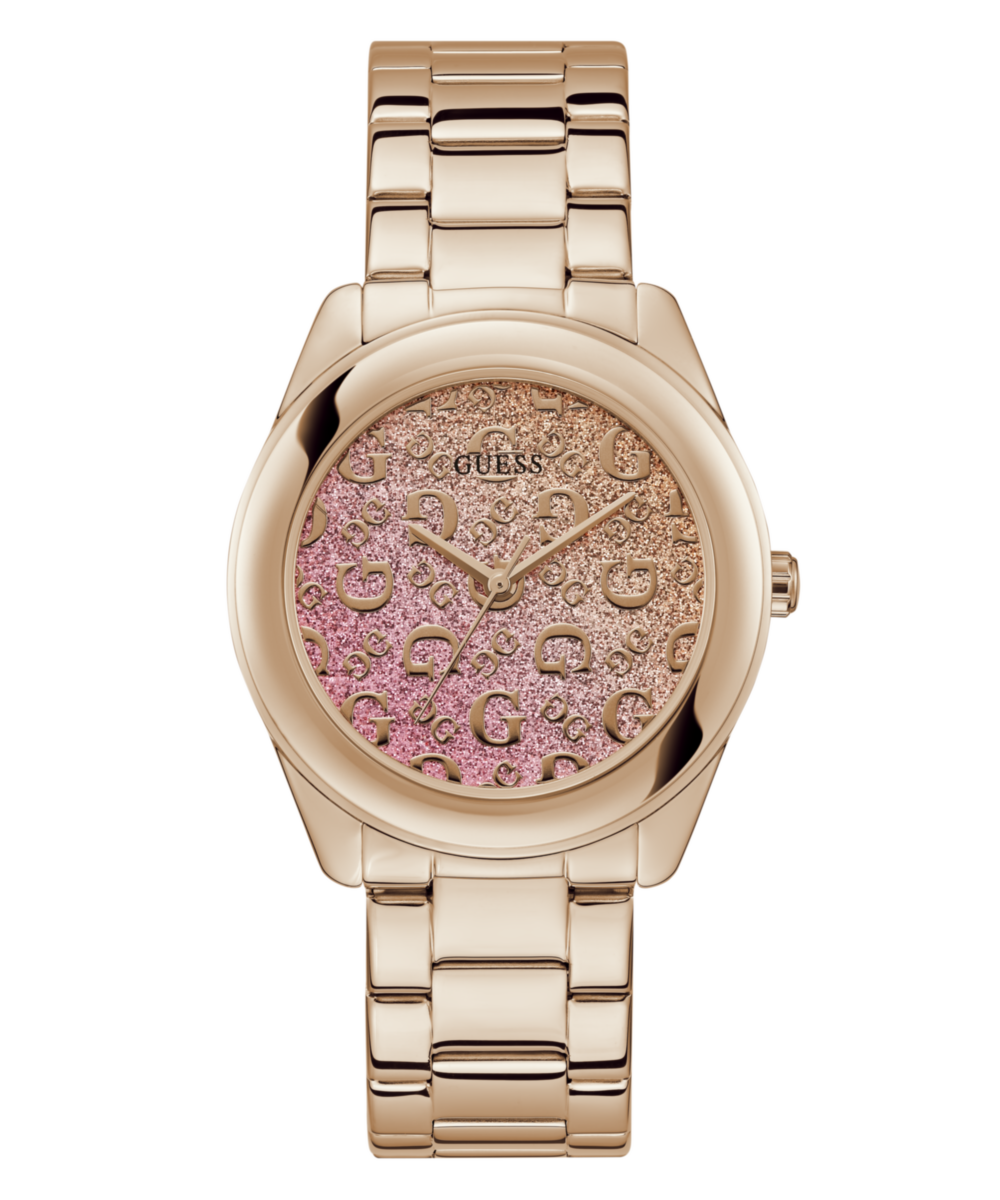 Guess G Mix Rose Gold Round Dial Quartz Analog Women Watch Watch Guess
