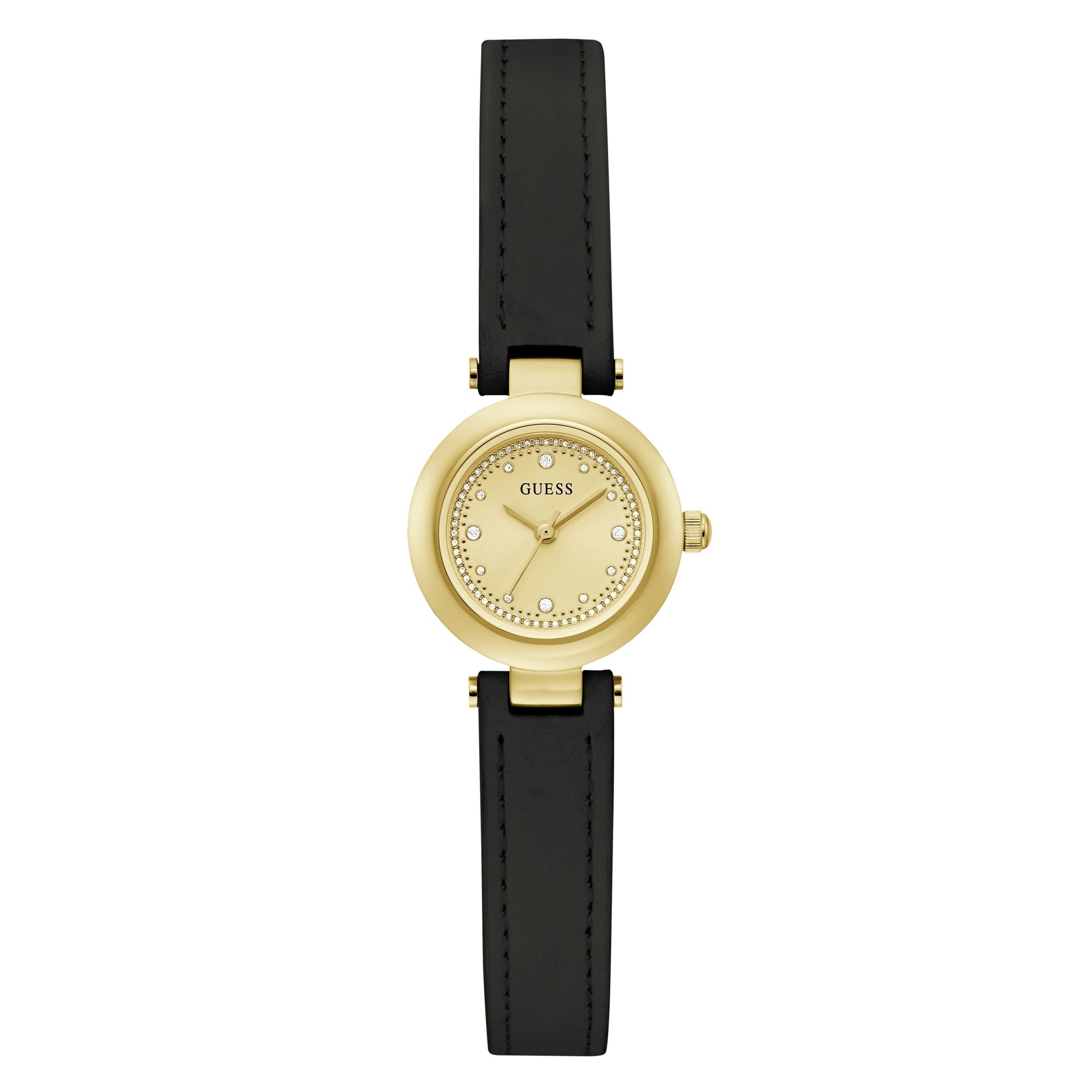 Guess Ophelia Leather Champagne Round Dial Quartz Analog Women Watch