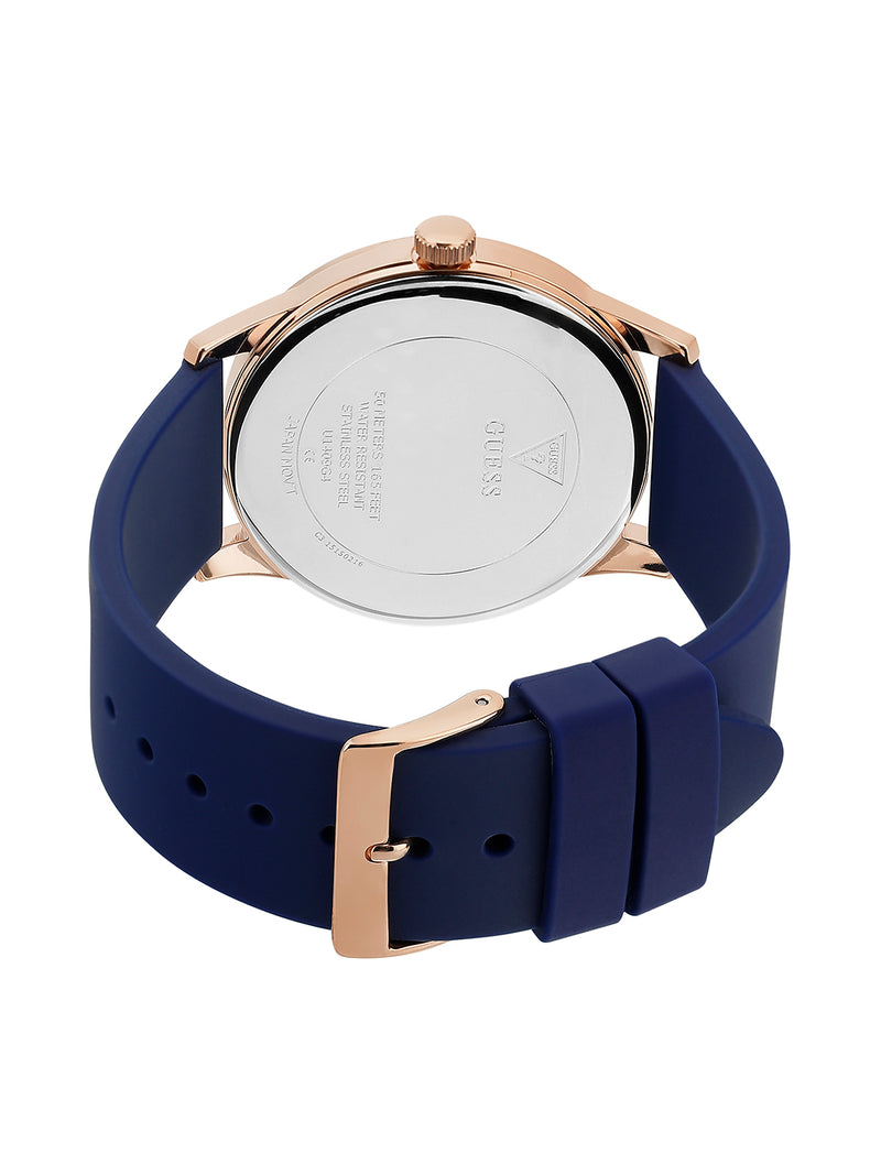 Guess Tri Craze Blue Round Dial Quartz Analog Men Watch Watch Guess