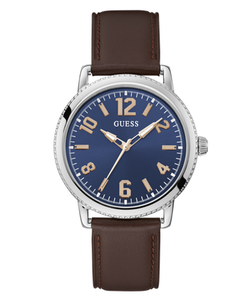 Guess Standard Blue Round Dial Quartz Analog Men Watch Watch Guess