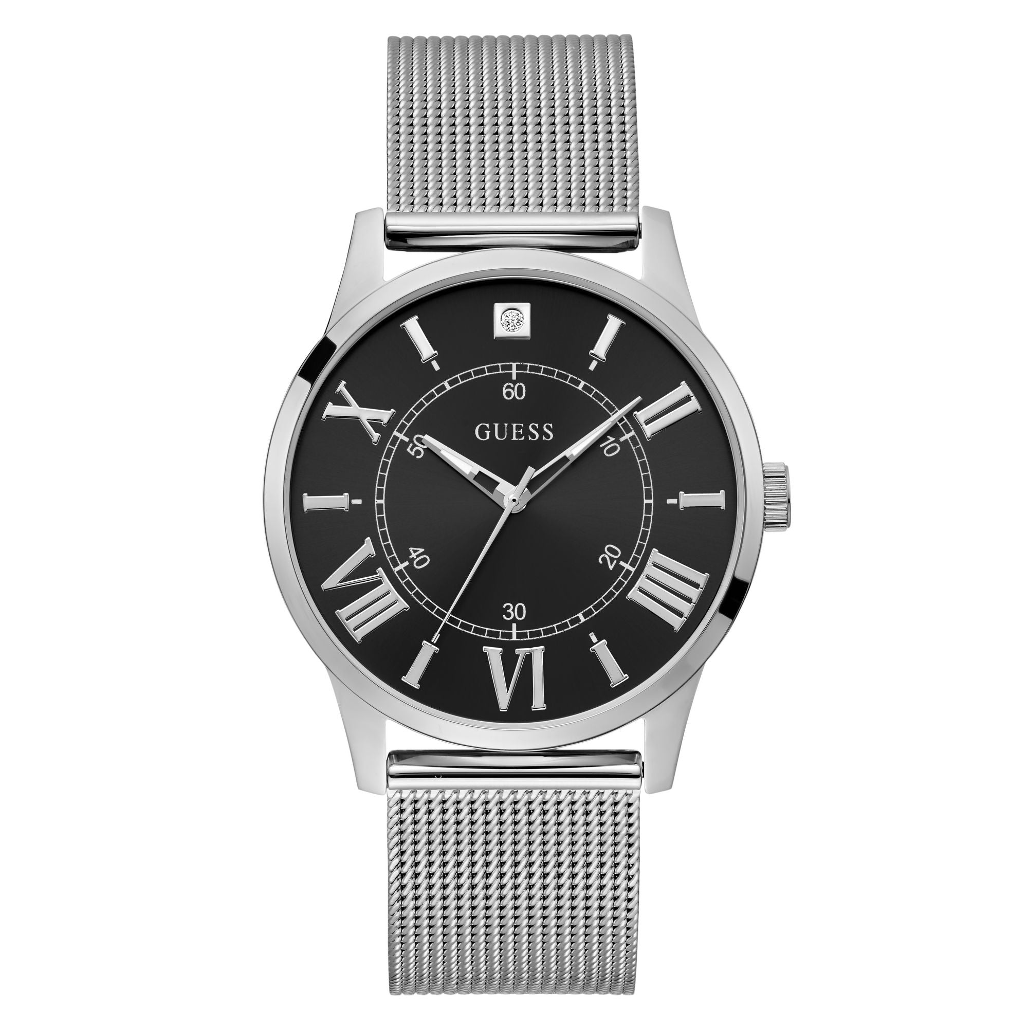 Guess Briefcase Black Round Dial Quartz Analog Men Watch U1412G1M At  JUST WATCHES