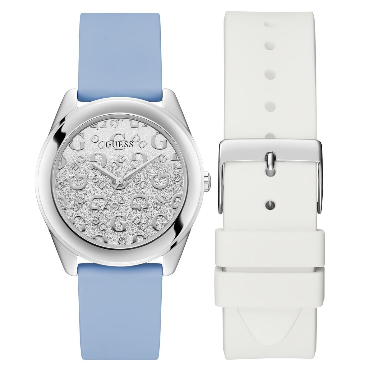 Guess G Mix Silver Round Dial Quartz Analog Women Watch