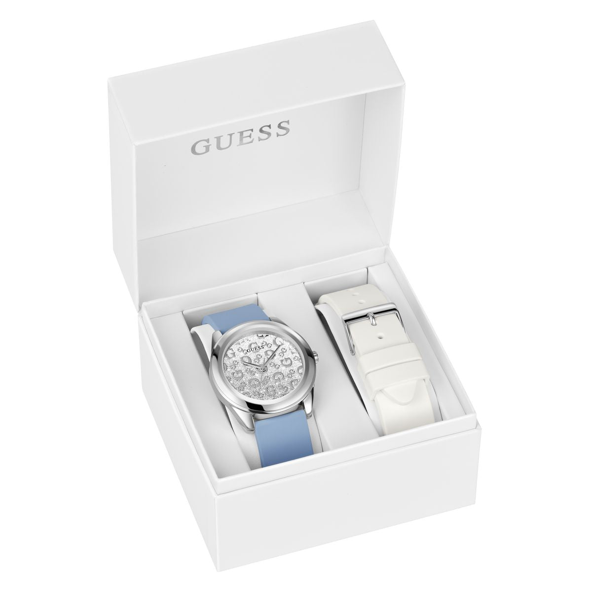 Guess G Mix Silver Round Dial Quartz Analog Women Watch