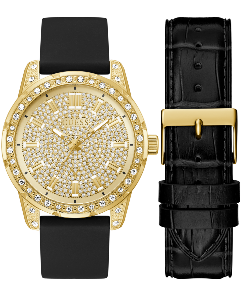 Guess Gbs Demand Champagne Round Dial Quartz Analog Men Watch