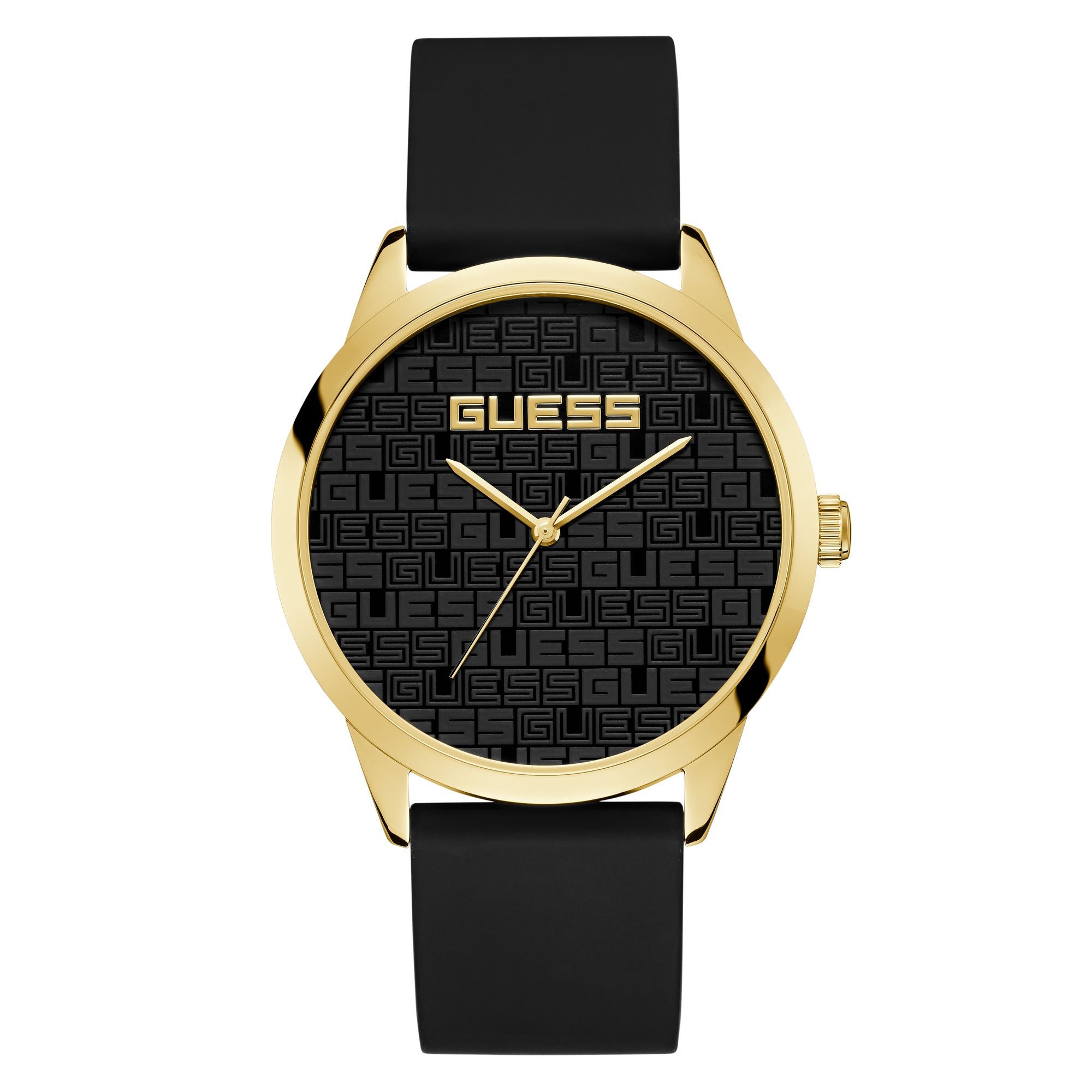 Guess Black Round Quartz Men Watch Watch Guess