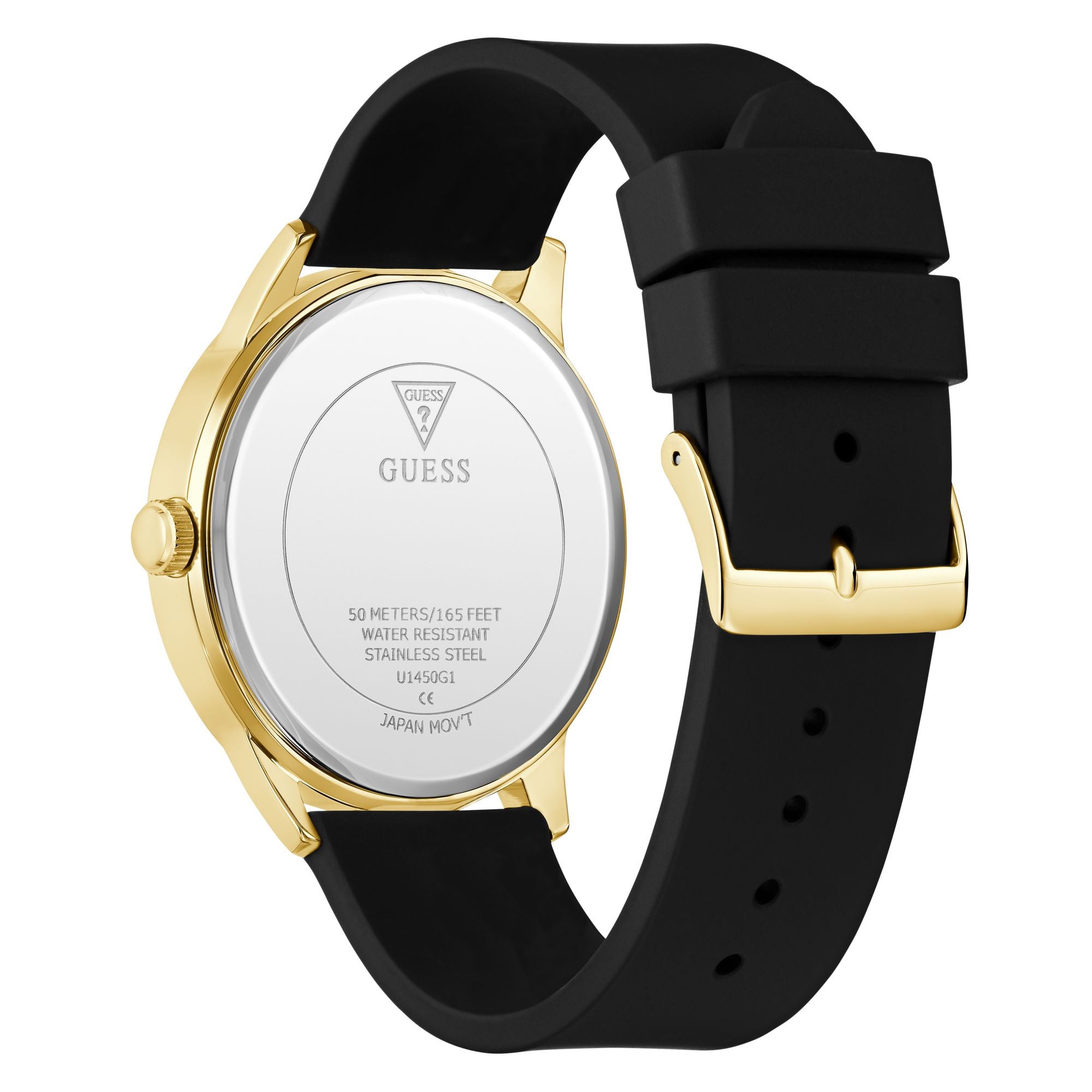 Guess Black Round Quartz Men Watch