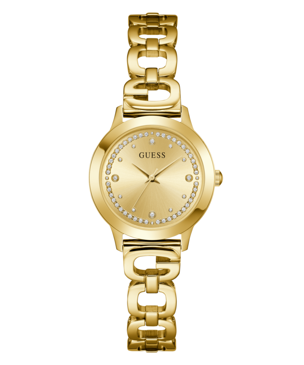 Guess Gb G Switch Champagne Round Quartz Women Watch Watch Guess