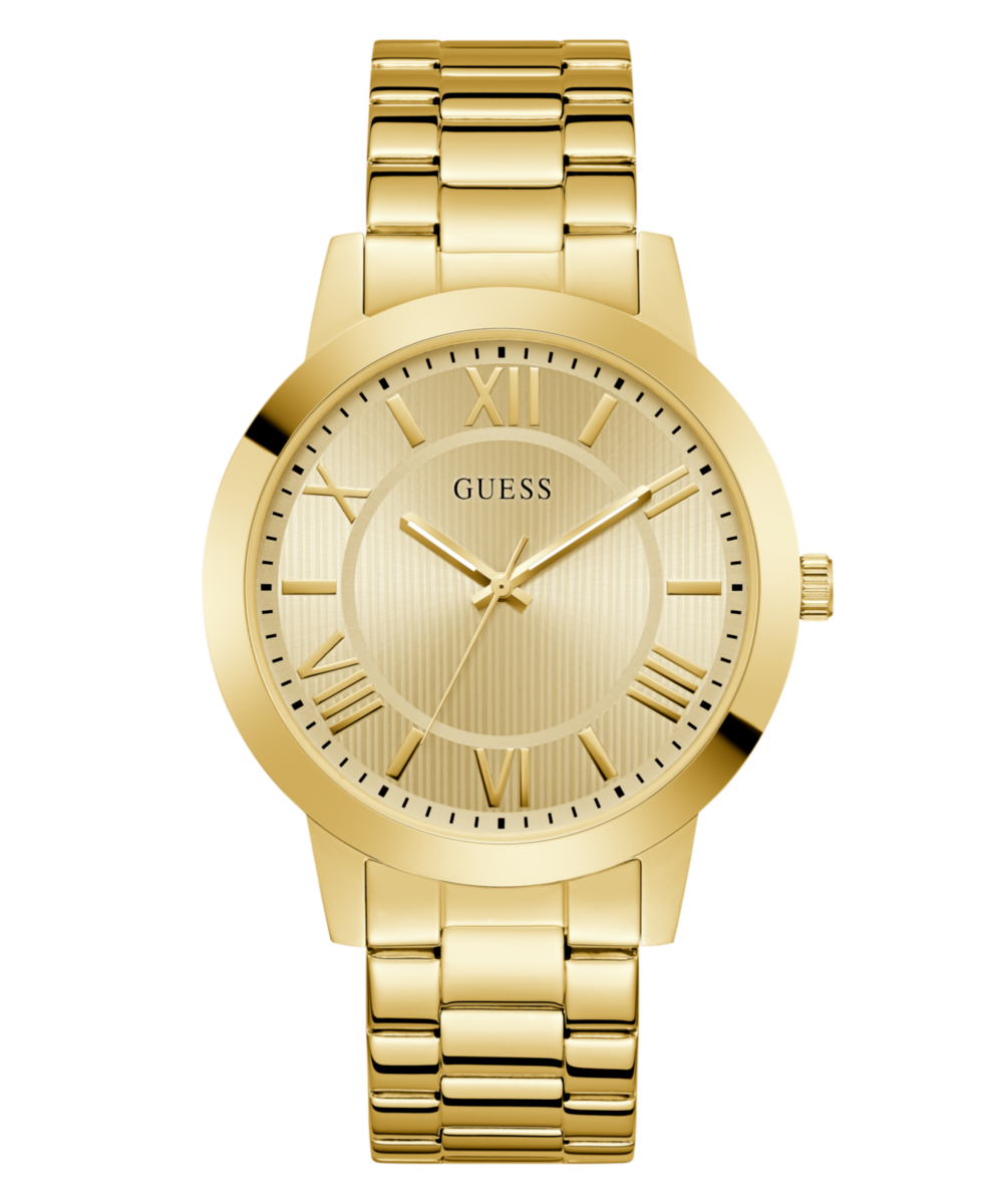 Guess Gd Wyatt Champagne Round Quartz Men Watch