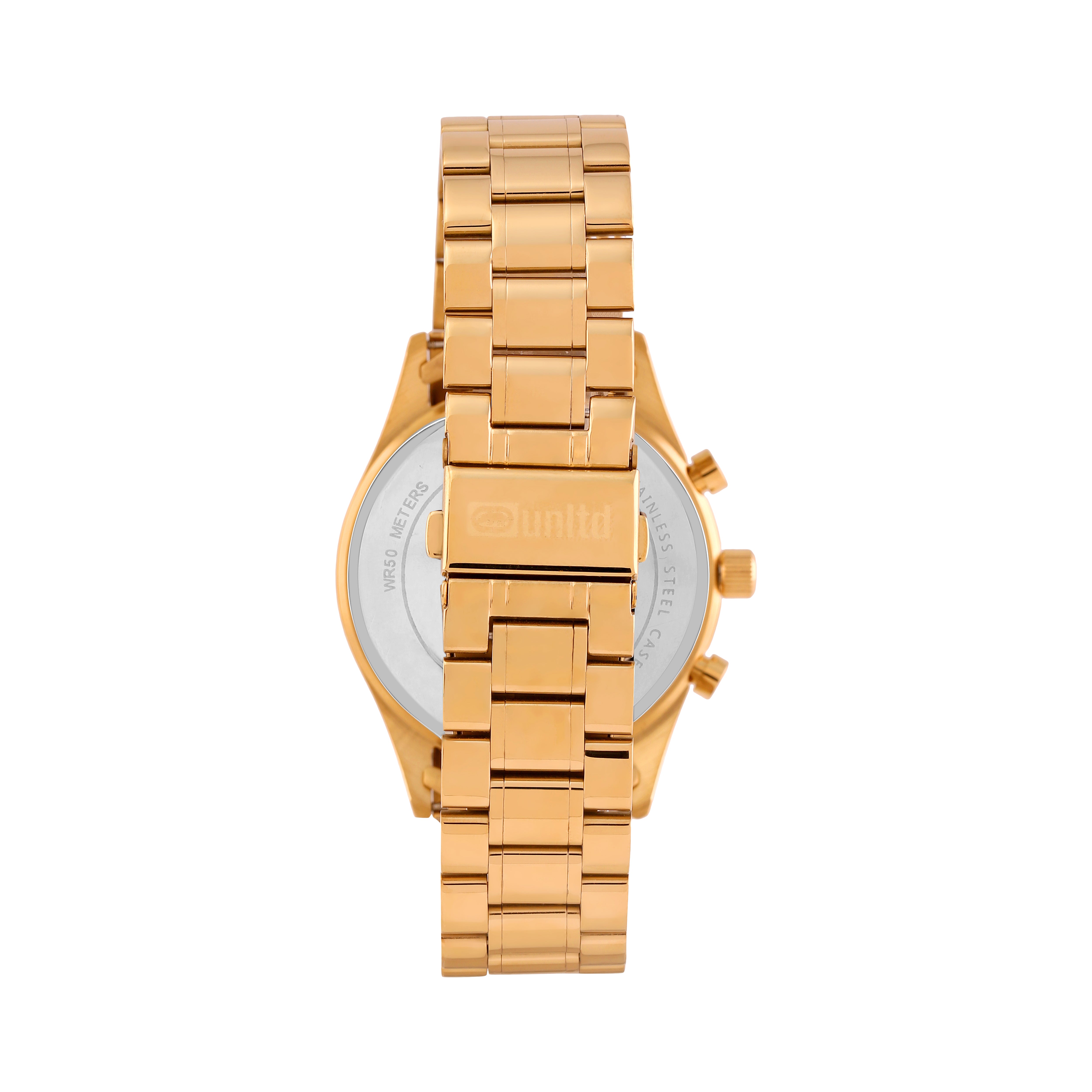 Unltd. By Timex Group Gold Round Dial Quartz Analog Men Watch