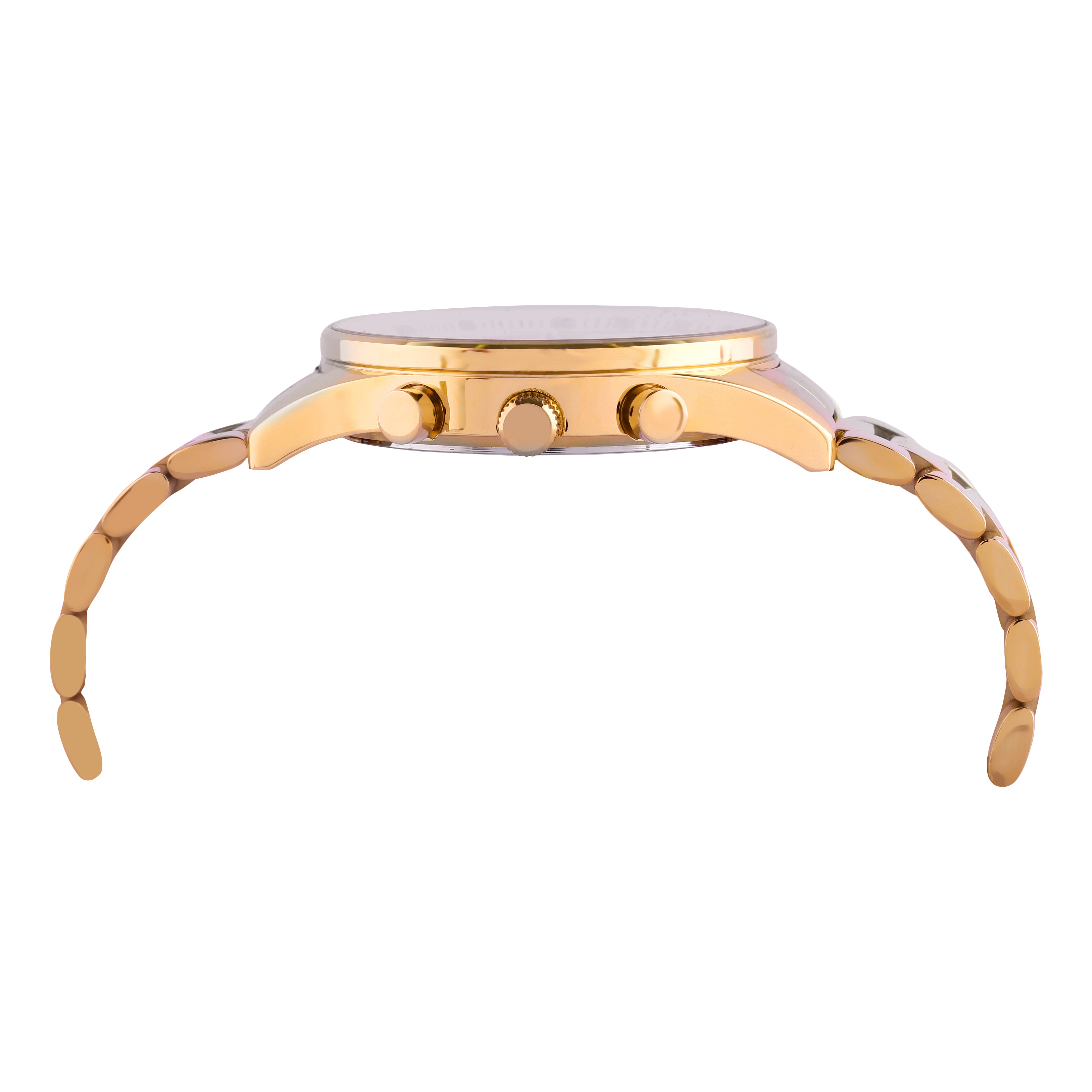 Unltd. By Timex Group Gold Round Dial Quartz Analog Men Watch