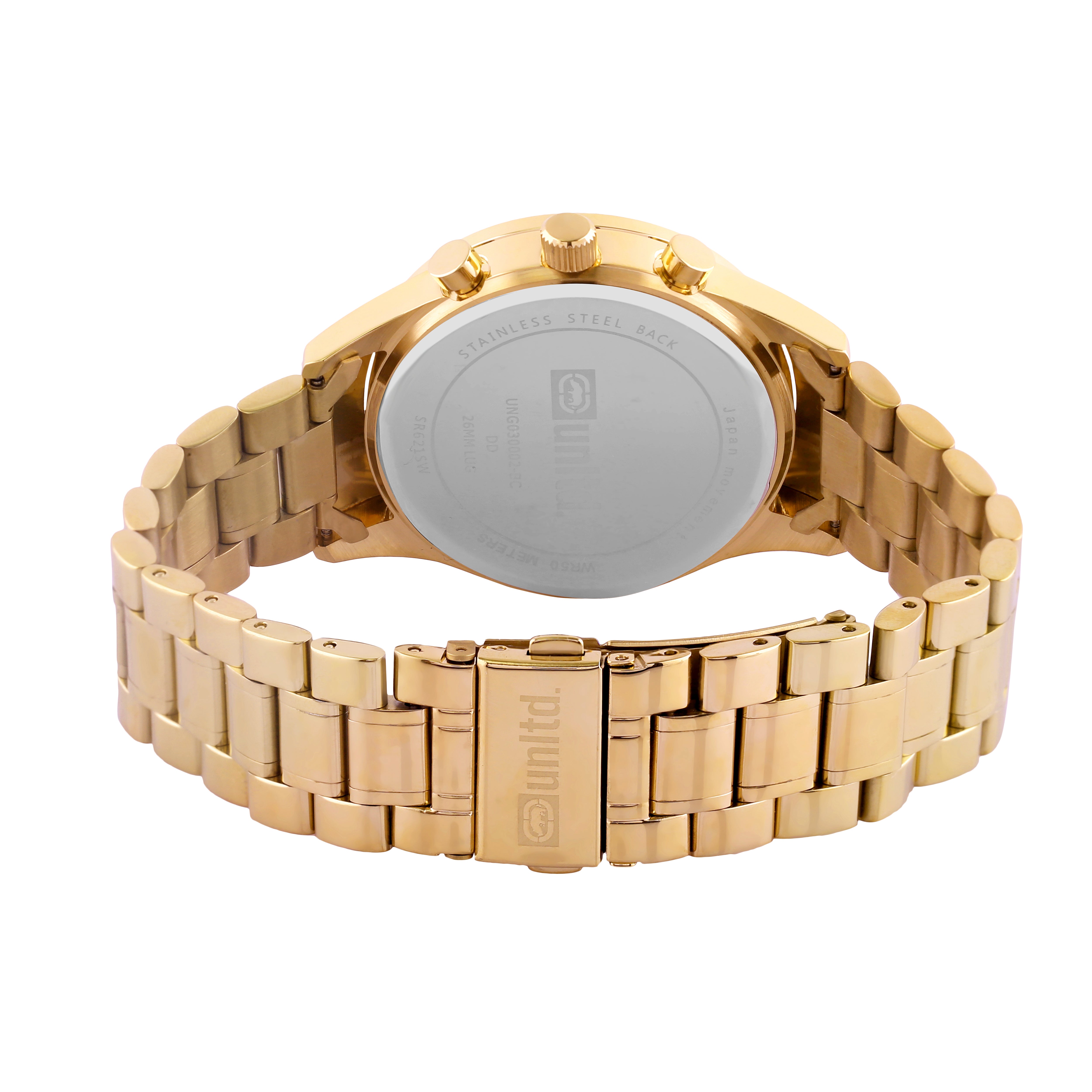 Unltd. By Timex Group Gold Round Dial Quartz Analog Men Watch