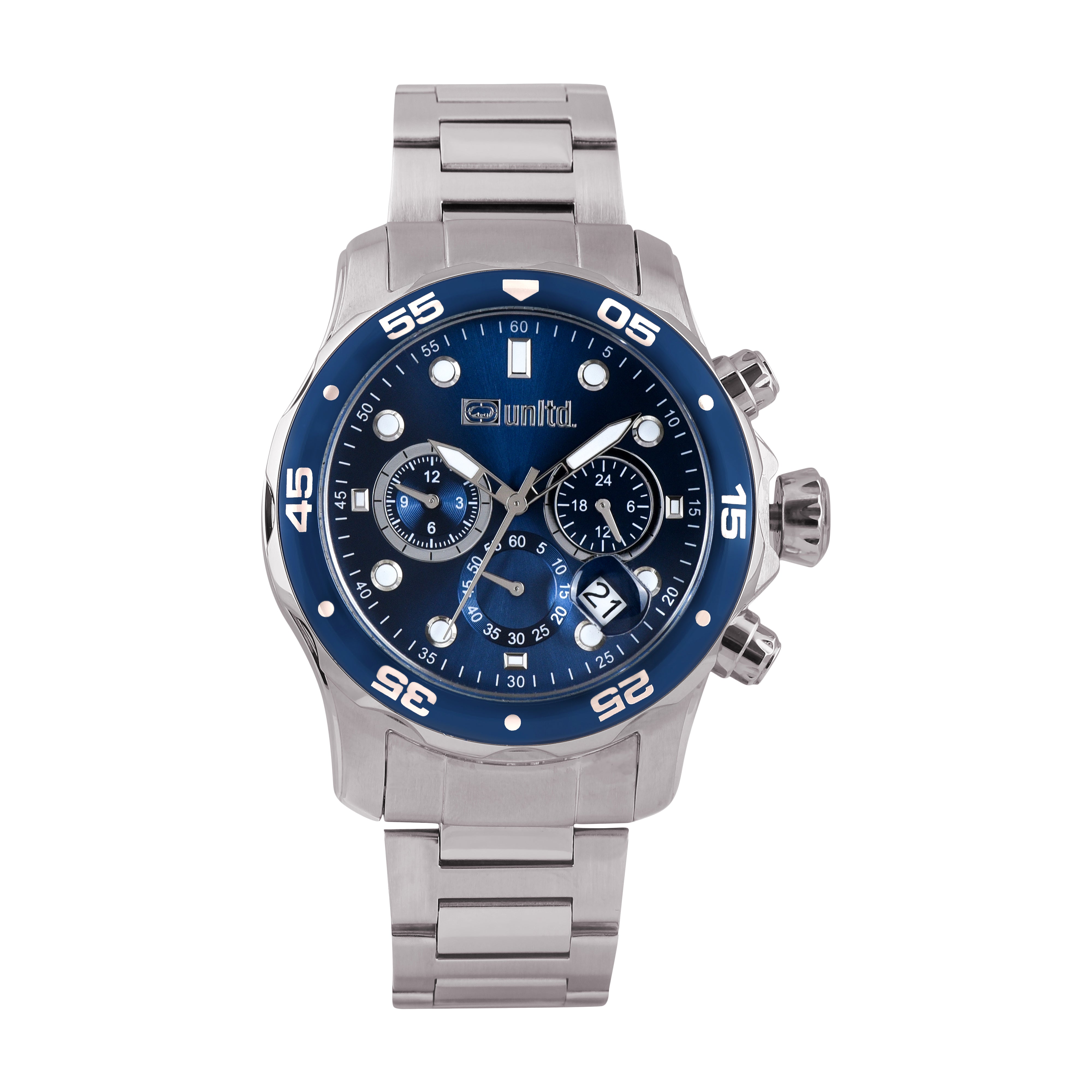 Unltd. By Timex Group Blue Round Dial Quartz Analog Women Watch