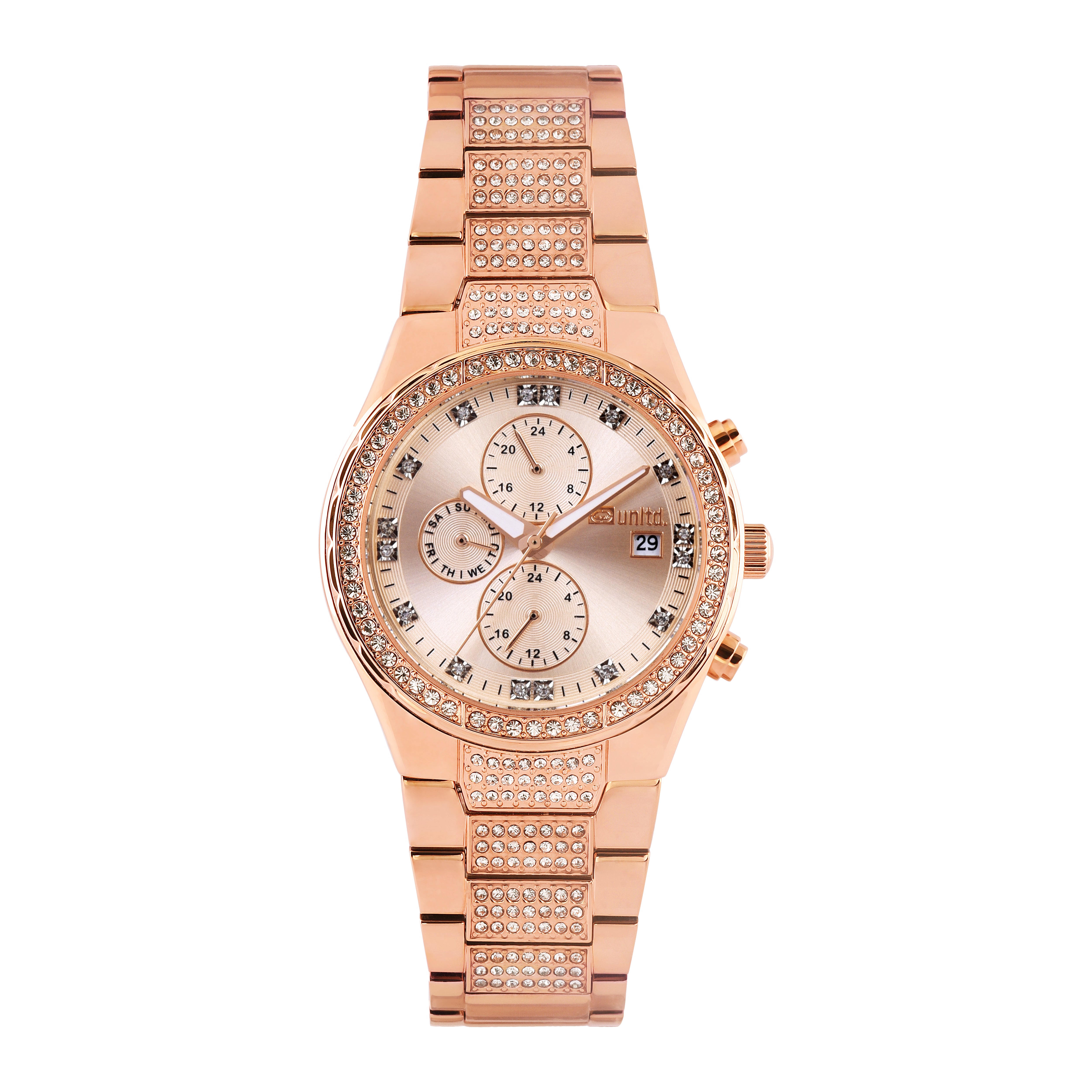 Unltd. By Timex Group Rose Gold Round Dial Quartz Analog Men Watch Watch Unltd.