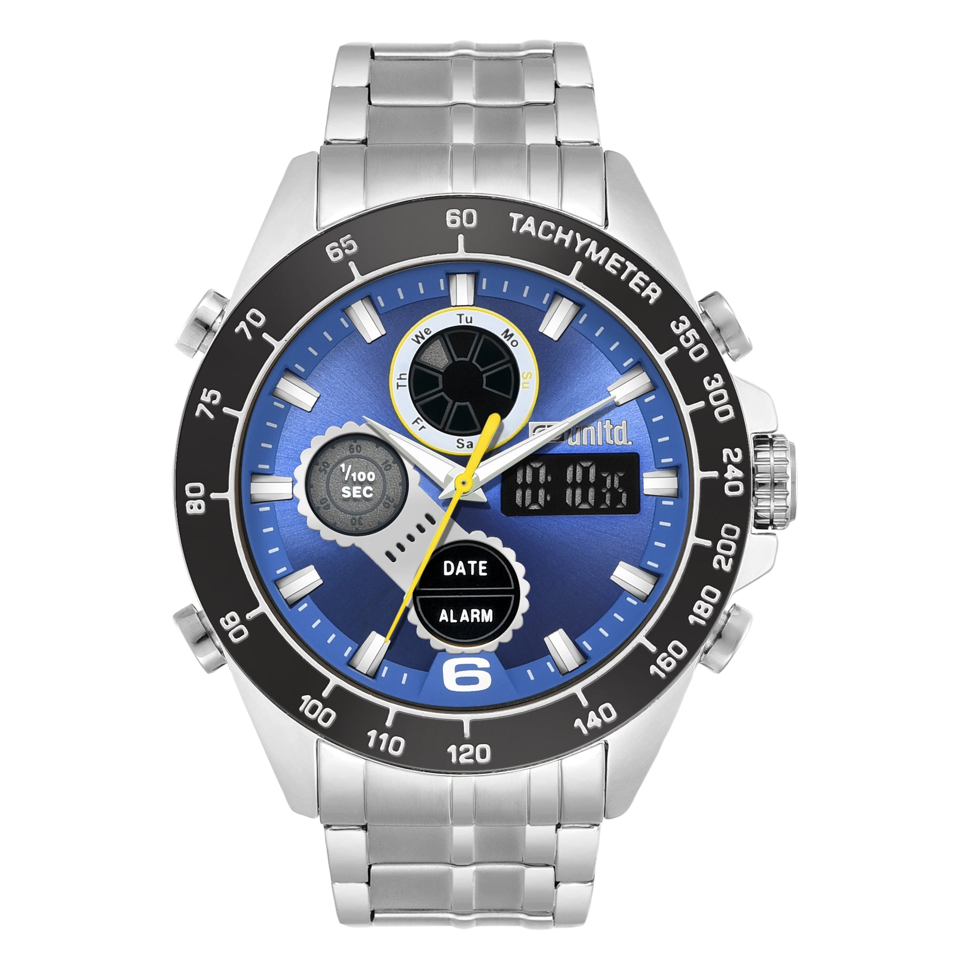 Unltd. By Timex Group Blue Round Dial Quartz Ana-Digi Men Watch