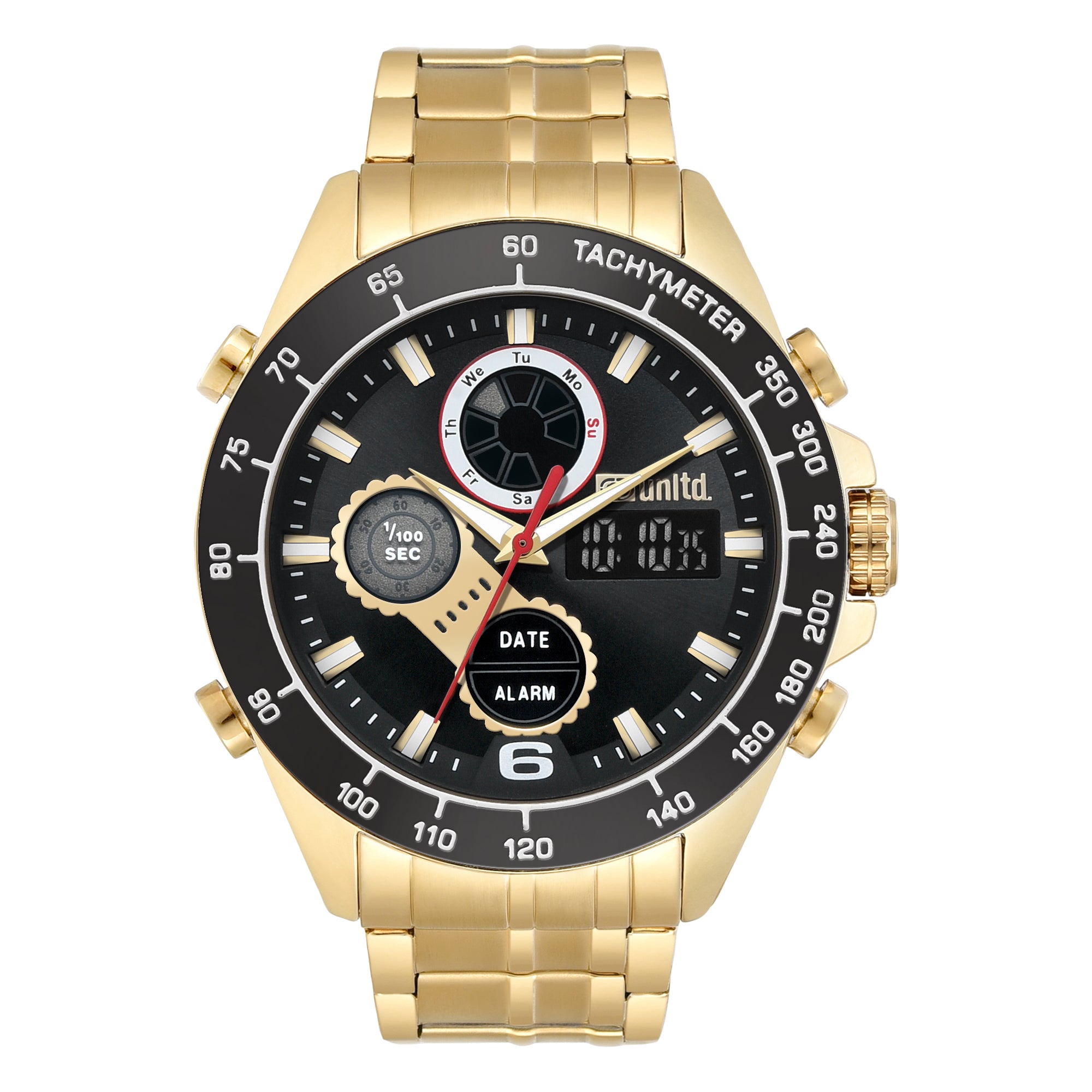 Unltd. By Timex Group Black Round Dial Quartz Ana-Digi Men Watch