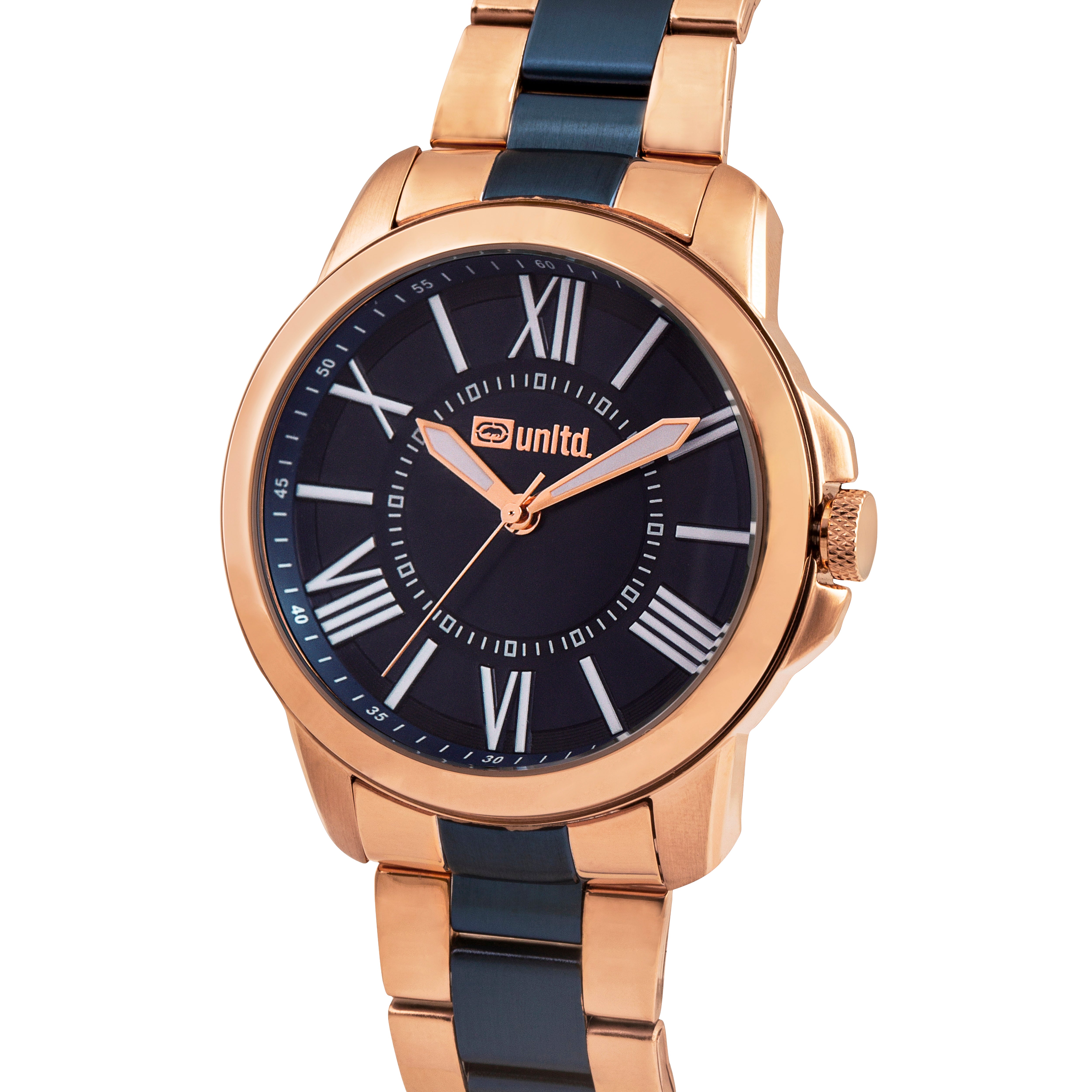 Unltd. By Timex Group Blue Round Dial Quartz Analog Men Watch Watch Unltd.