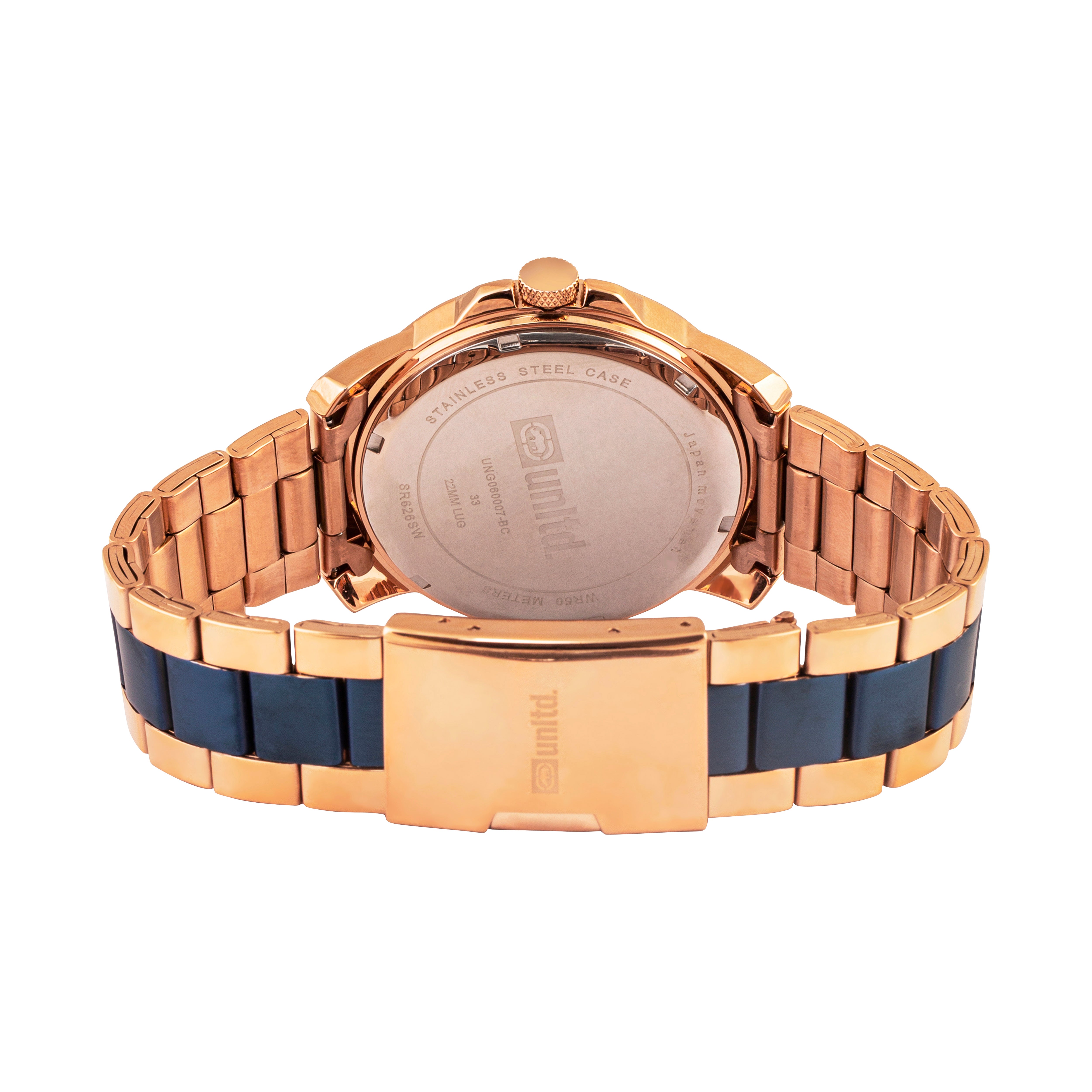 Unltd. By Timex Group Blue Round Dial Quartz Analog Men Watch Watch Unltd.