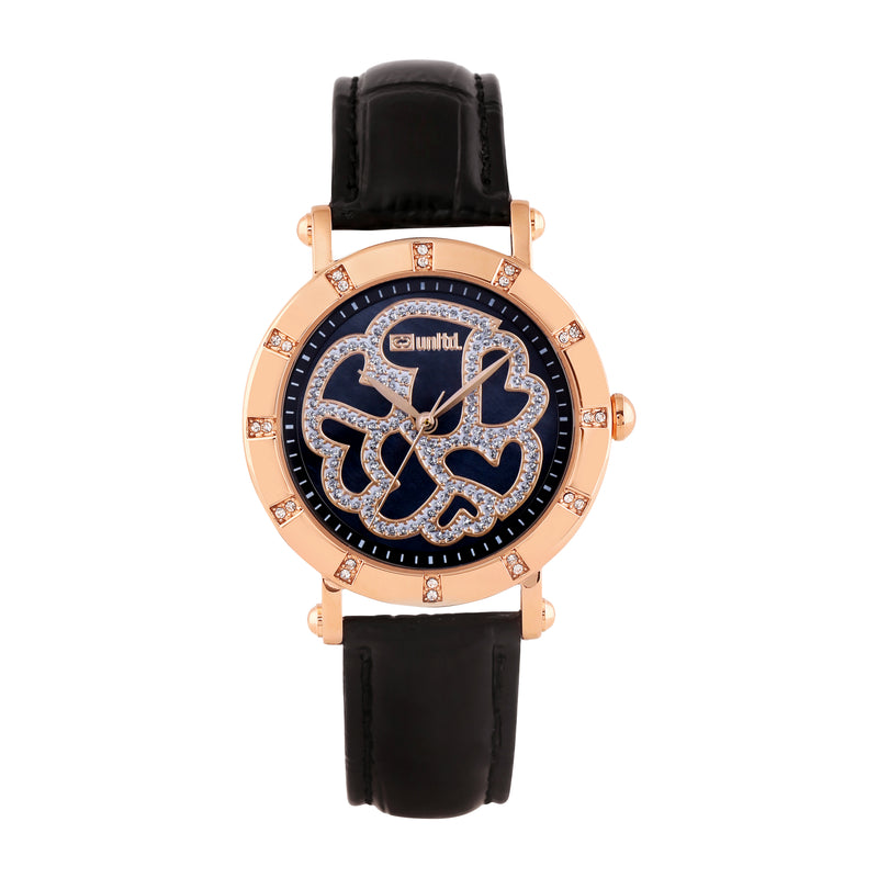 Unltd. By Timex Group Leather Black Round Dial Quartz Analog Women Watch Watch Unltd.