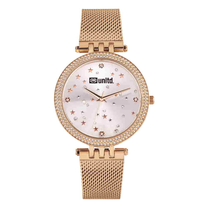 Unltd. By Timex Group Silver Round Dial Quartz Analog Women Watch Watch Unltd.