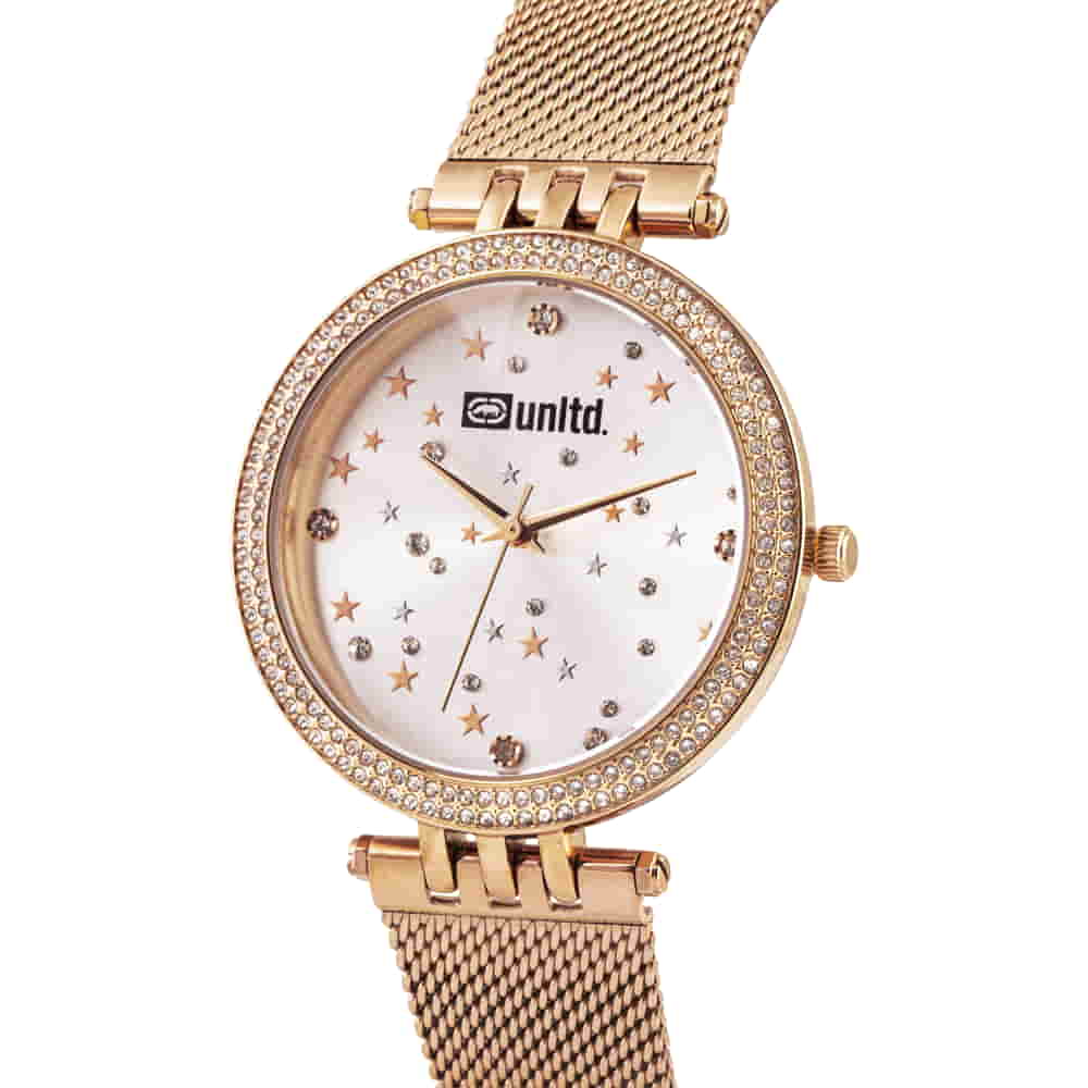 Unltd. By Timex Group Silver Round Dial Quartz Analog Women Watch Watch Unltd.