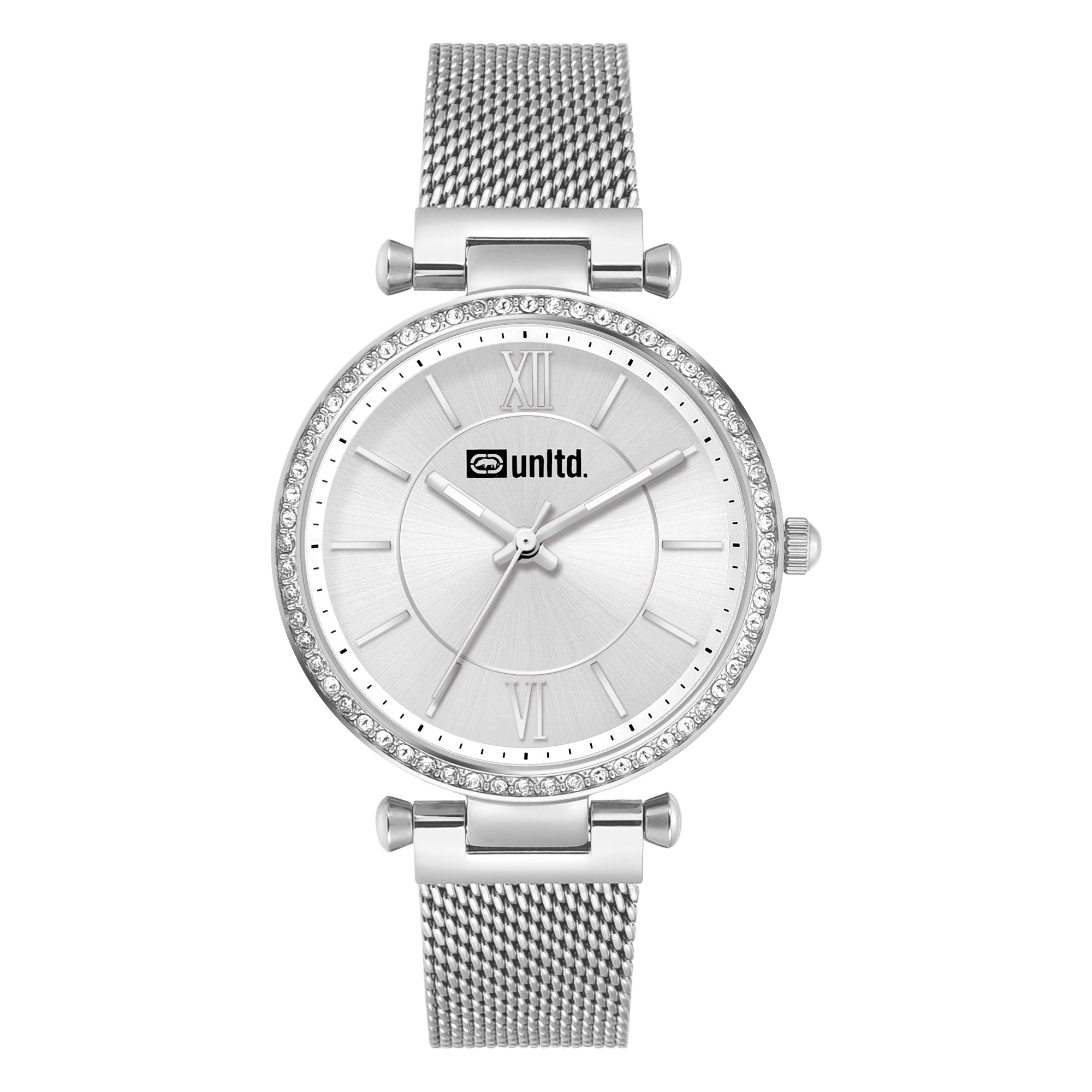 Unltd. By Timex Group Silver Round Dial Quartz Analog Women Watch Watch Unltd.