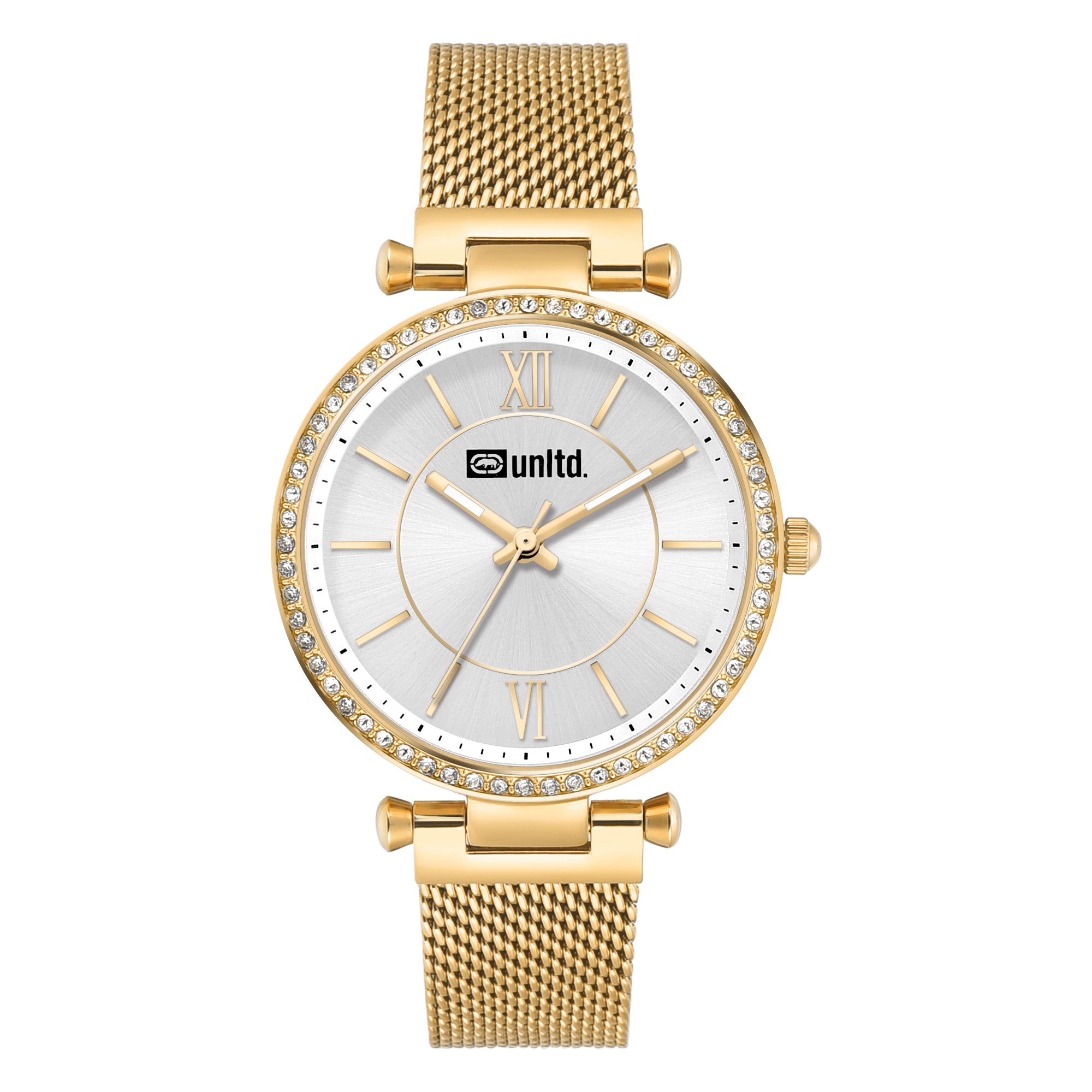 Unltd. By Timex Group Silver Round Dial Quartz Analog Women Watch Watch Unltd.