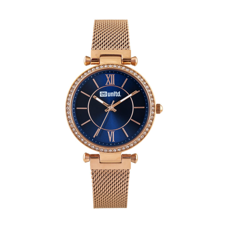 Unltd. By Timex Group Blue Round Dial Quartz Analog Women Watch Watch Unltd.