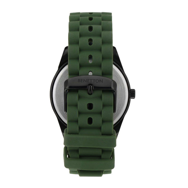 United Colors Of Benetton Olive Green Round Dial Quartz Analog Men Watch Watch United Colors Of Benetton